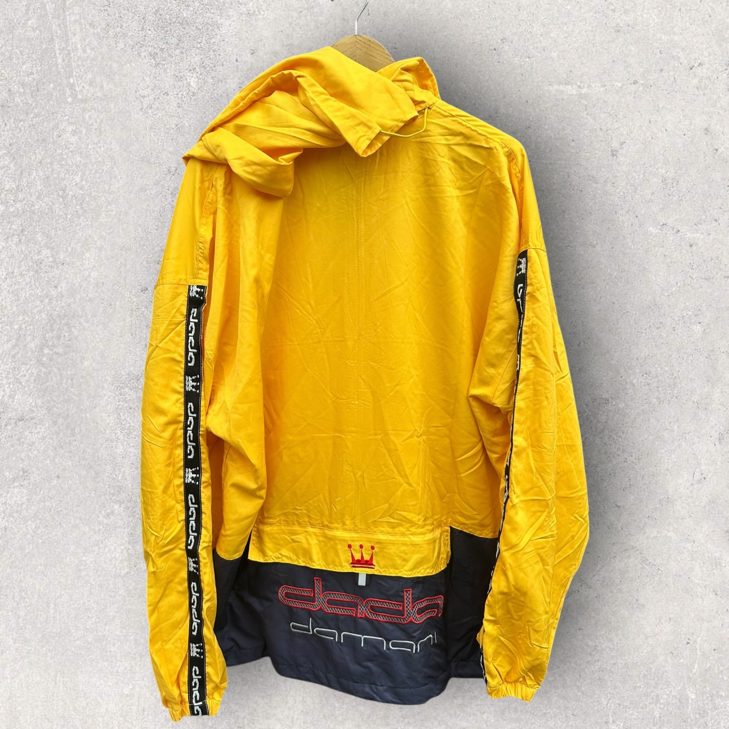 DADA DAMANI VINTAGE YELLOW WINDBREAKER HOODED JACKET