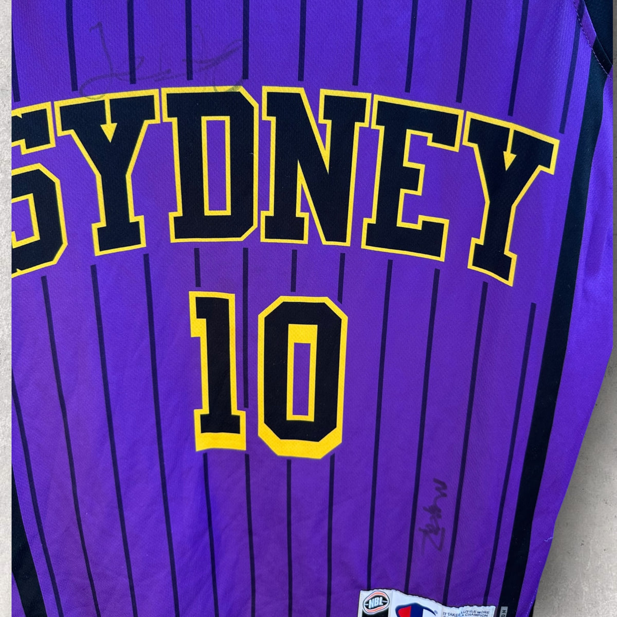 Xavier Cooks Sydney Kings Indigenous NBL Basketball Jersey Signed