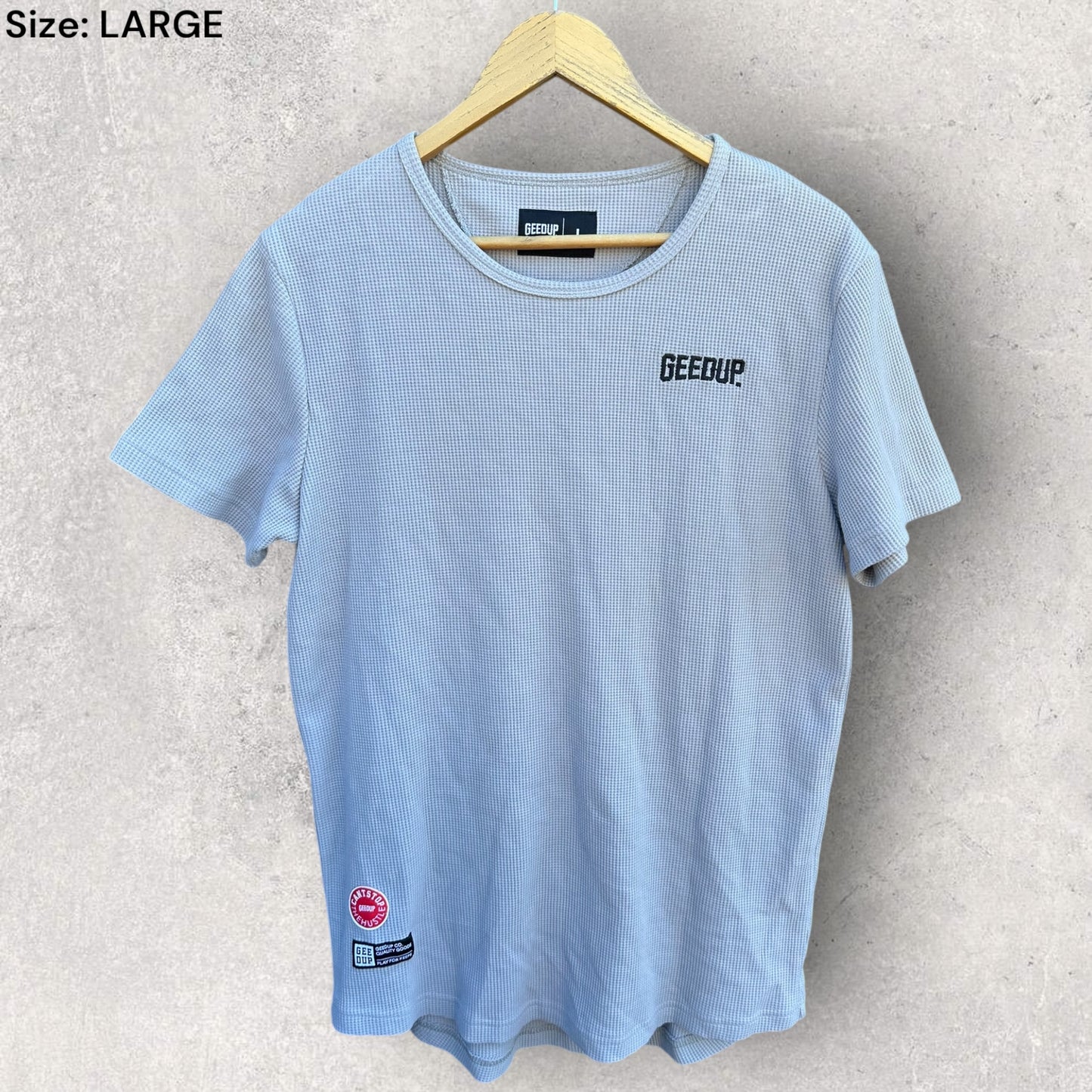 GEEDUP GREY MESH STYLE T-SHIRT