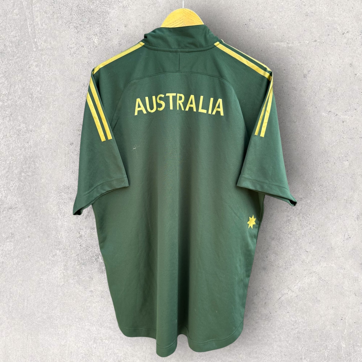 CRICKET AUSTRALIA ADIDAS CHEST ZIP ODI JERSEY