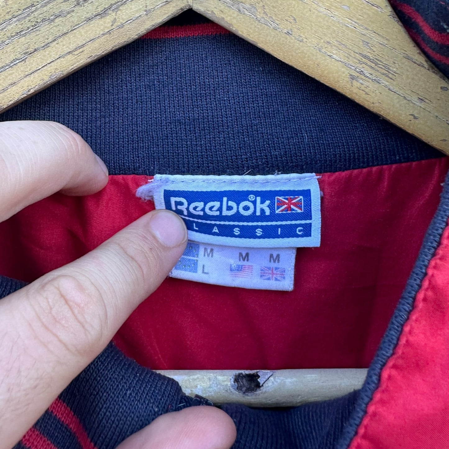 REEBOK VINTAGE FULL ZIP RED JACKET