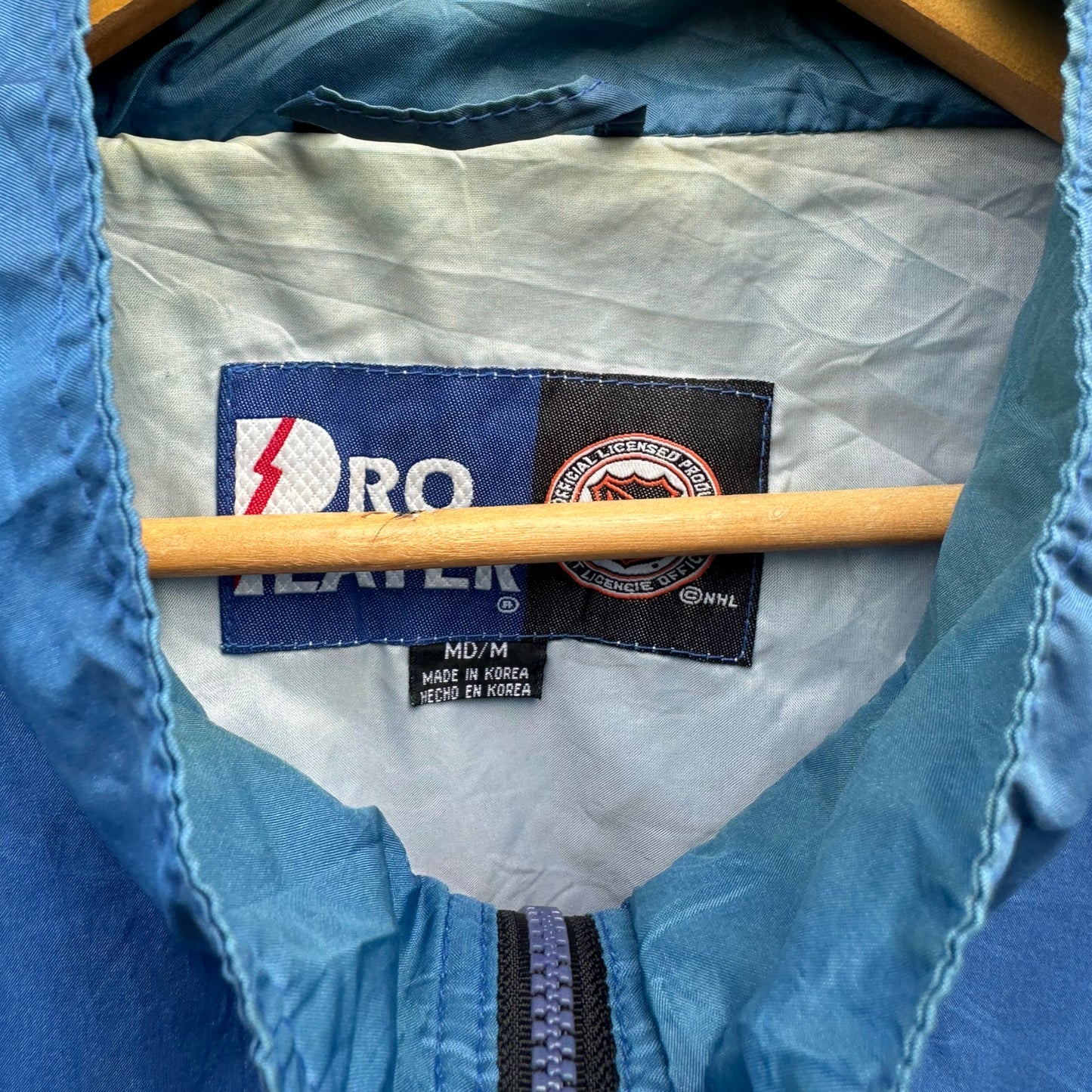 TAMPA BAY LIGHTNING PRO PLAYER VINTAGE NHL WINDBREAKER JACKET