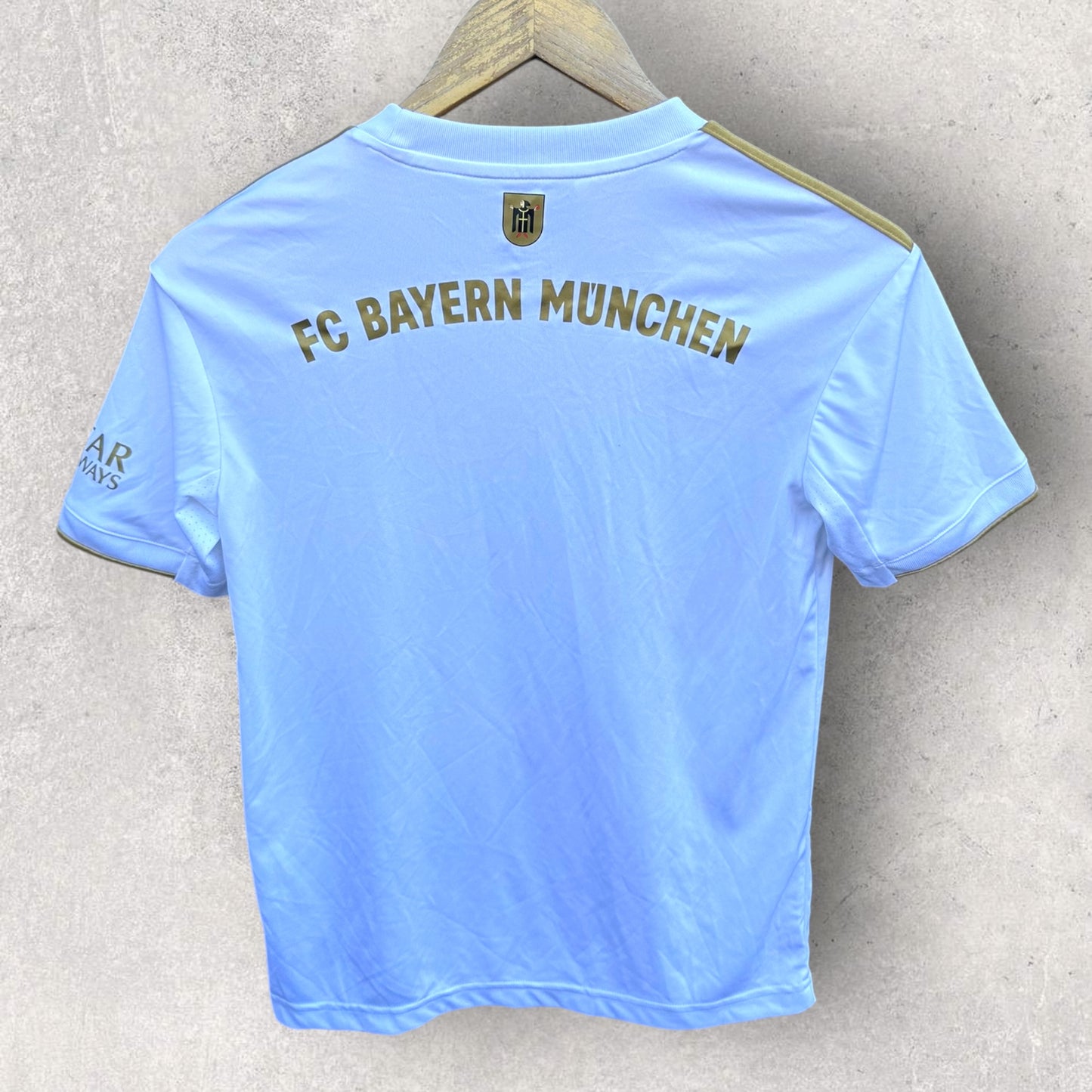BAYERN MUNICH 2022-2023 AWAY KIDS WHITE ADIDAS JERSEY