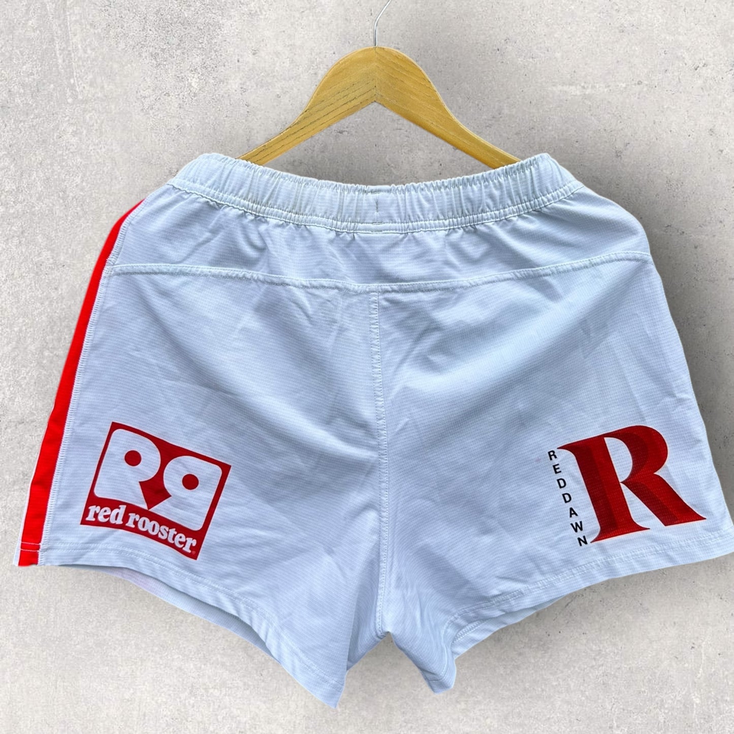 SYDNEY ROOSTERS 2024 CASTORE WHITE MATCH WORN SHORTS