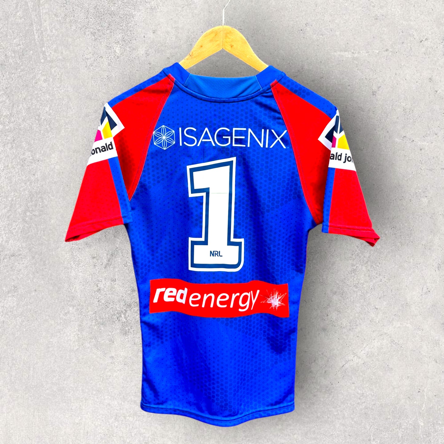 NEWCASTLE KNIGHTS 2022 ANZAC PLAYER ISSUED JERSEY