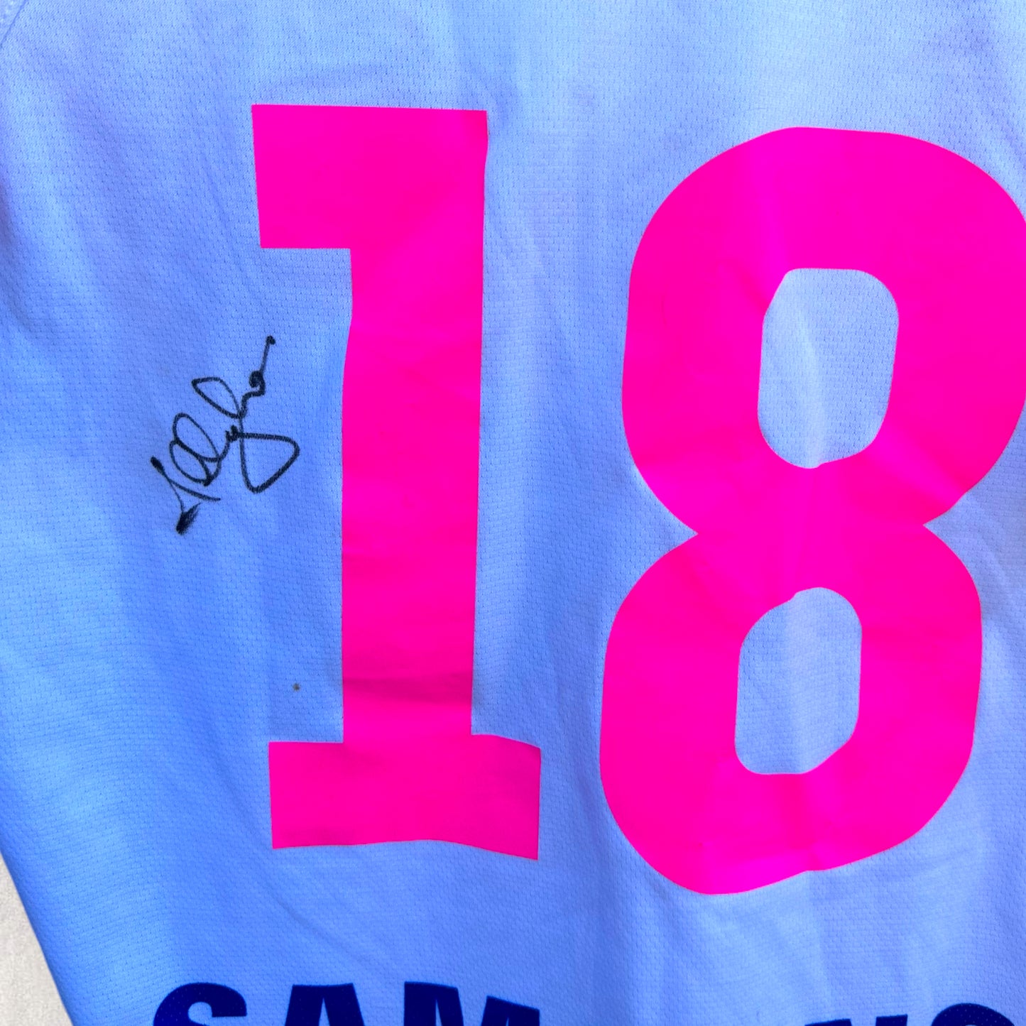 ANTHONY CHERRINGTON 2009 SYDNEY ROOSTERS MATCH WORN WOMEN IN LEAGUE JERSEY + SIGNED