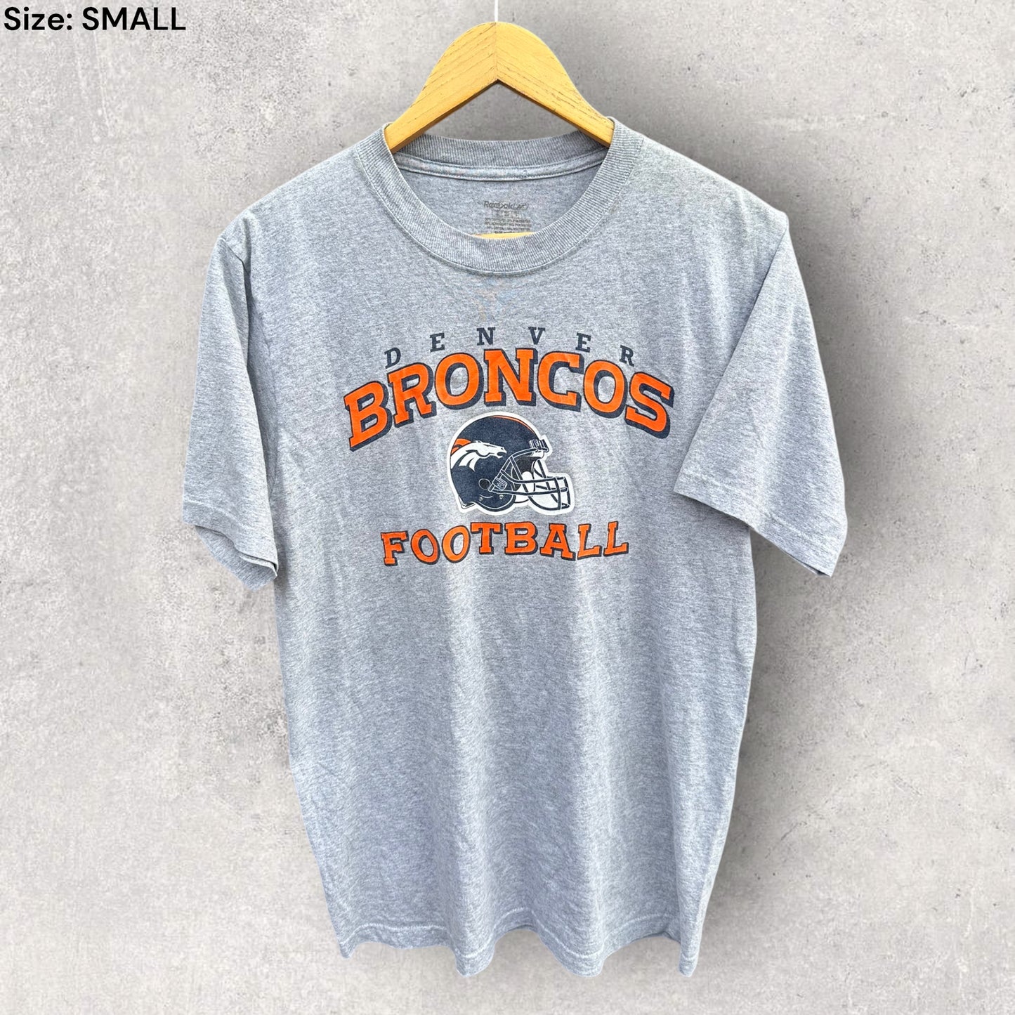 DENVER BRONCOS GREY REEBOK VINTAGE SHIRT