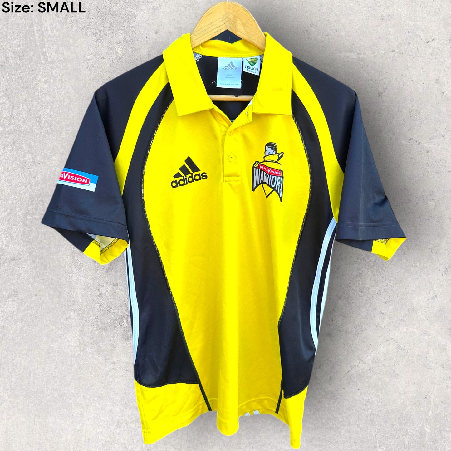 WESTERN AUSTRALIA WARRIORS VINTAGE ONE DAY ADIDAS CRICKET JERSEY