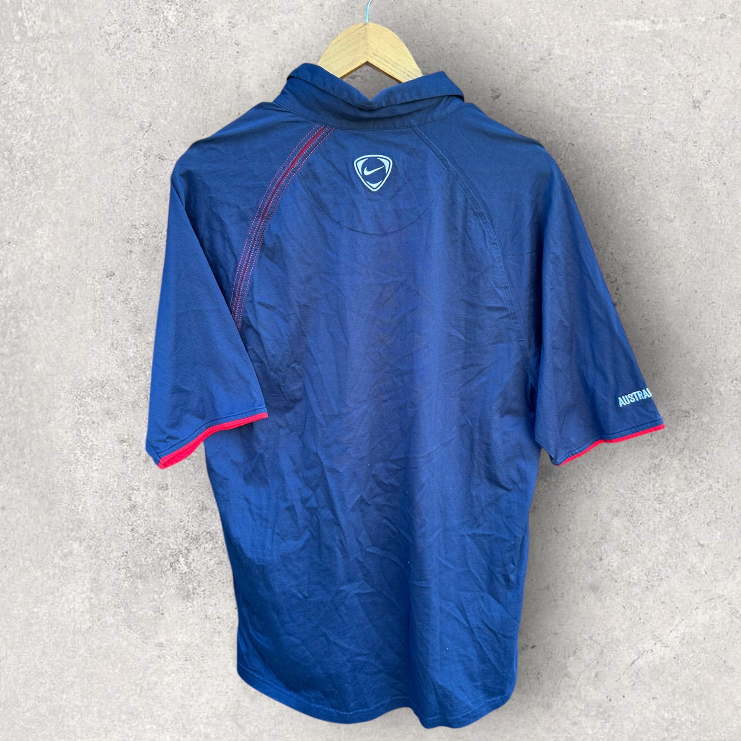 AUSTRALIAN SOCCEROOS PLAYER ISSUED NIKE POLO SHIRT ISSUED TO BEN GRIFFIN