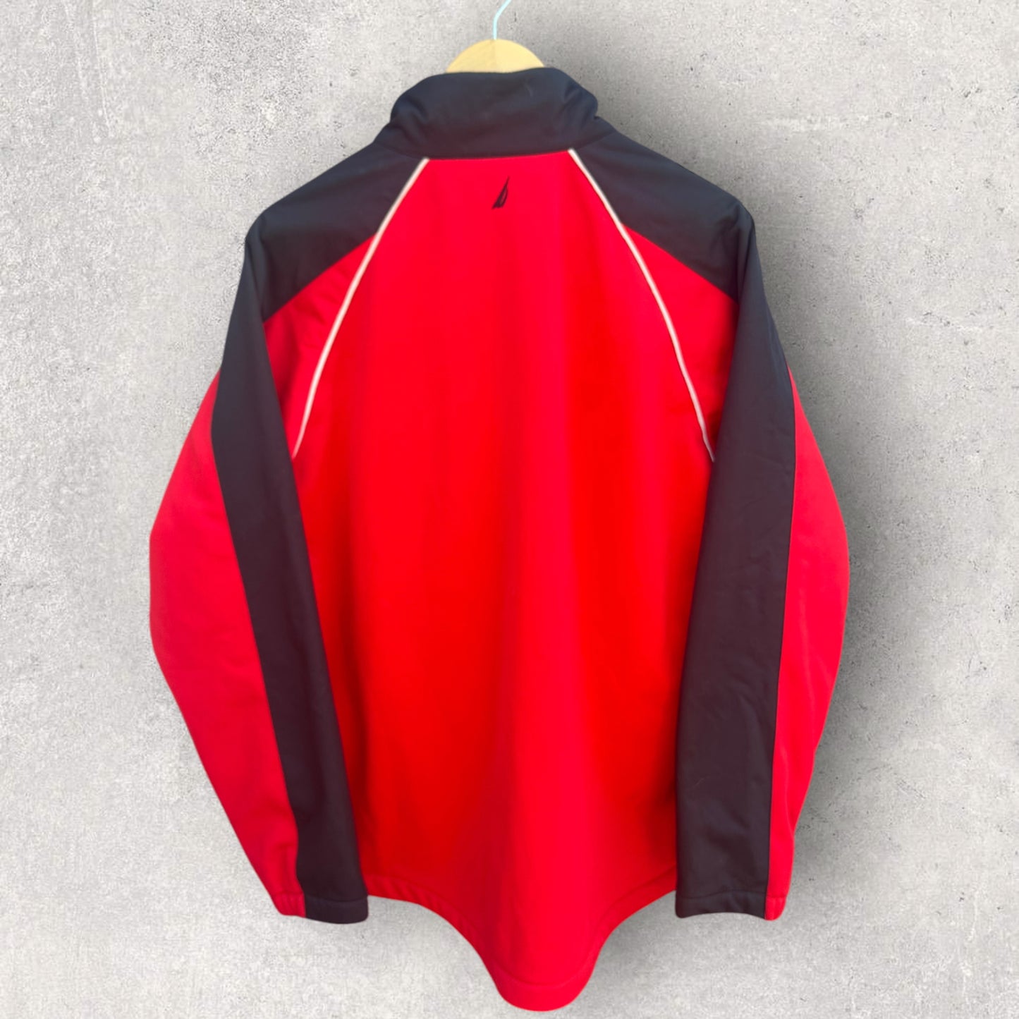 NAUTICA RED FULL ZIP SHELL JACKET