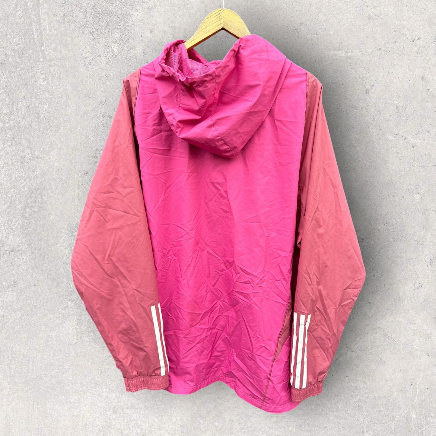 NOTTINGHAM FOREST 2022 ADIDAS WINDBREAKER PINK HOODED JACKET