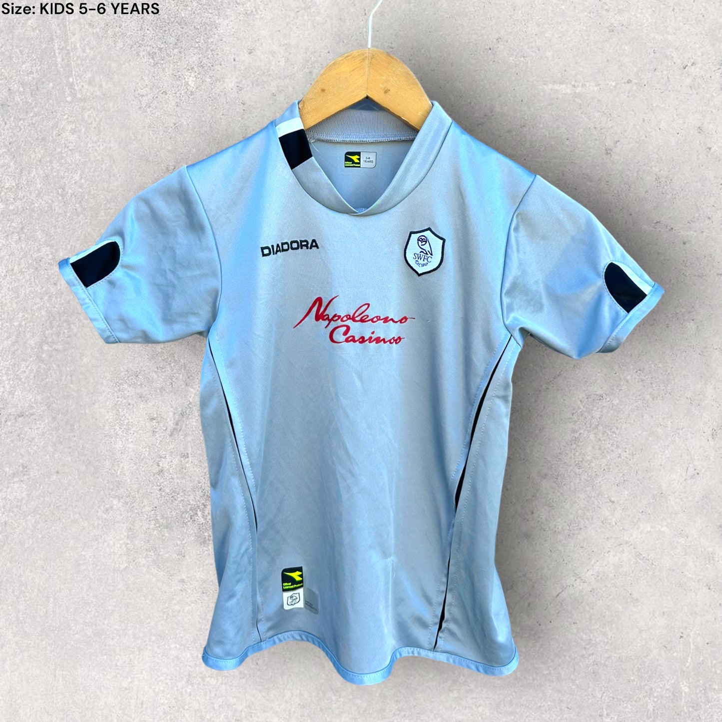SHEFFIELD WEDNESDAY 2004-2005 KIDS AWAY JERSEY