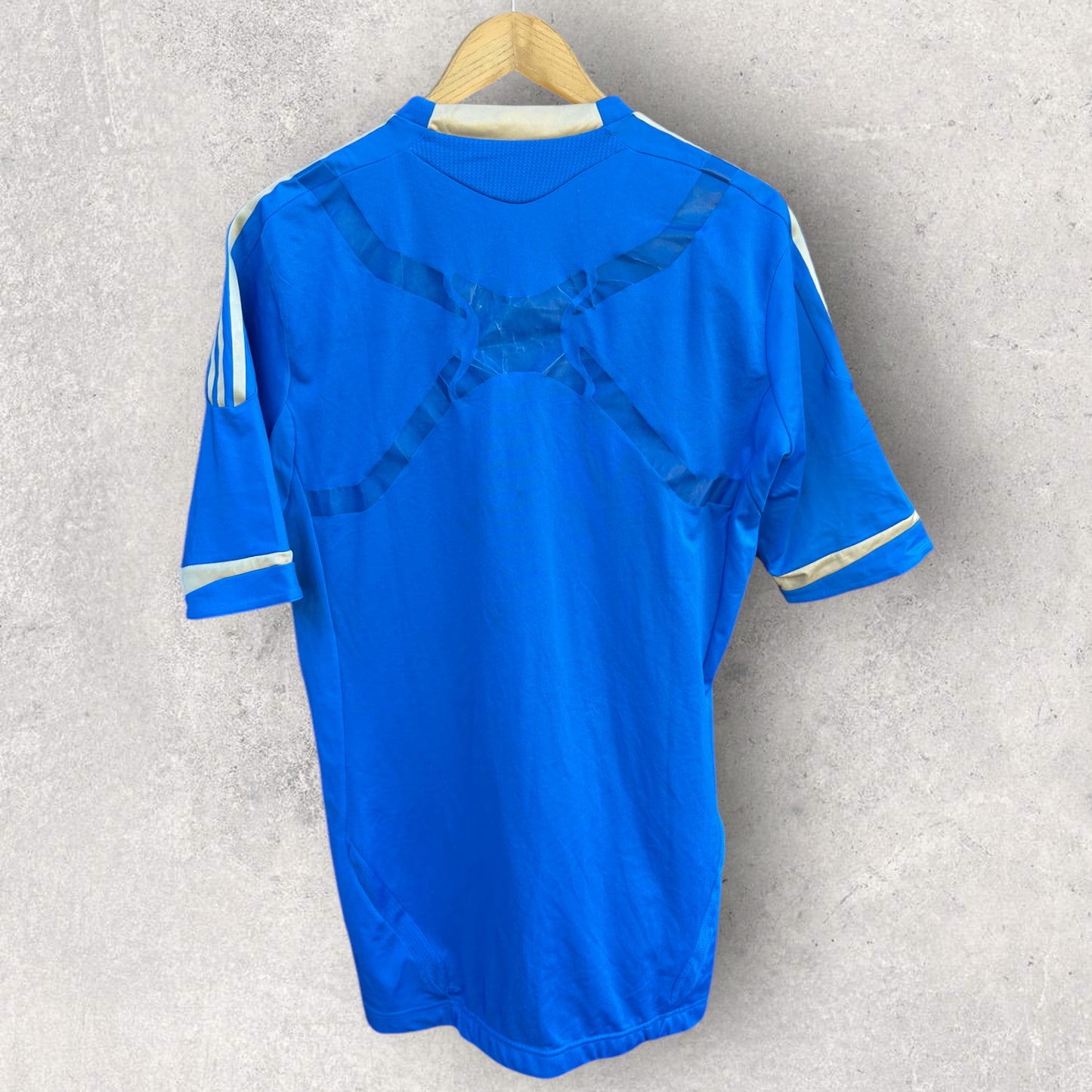 OLYMPIQUE MARSIELLE 2010-2011 ADIDAS AWAY PLAYER ISSUED JERSEY