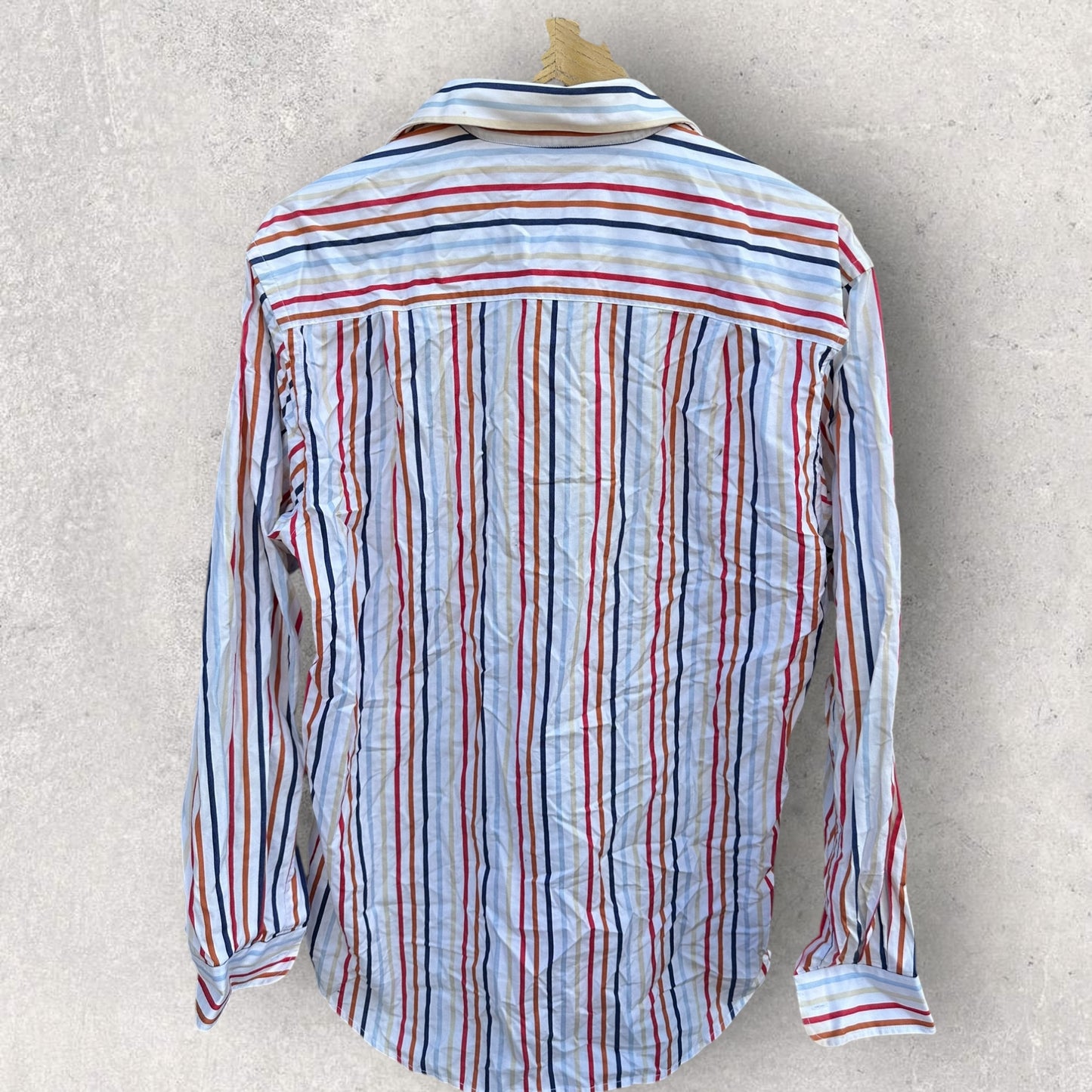 RM WILLIAMS VINTAGE MULTI-COLOURED STRIPPED BUTTON UP LONG SLEEVE SHIRT