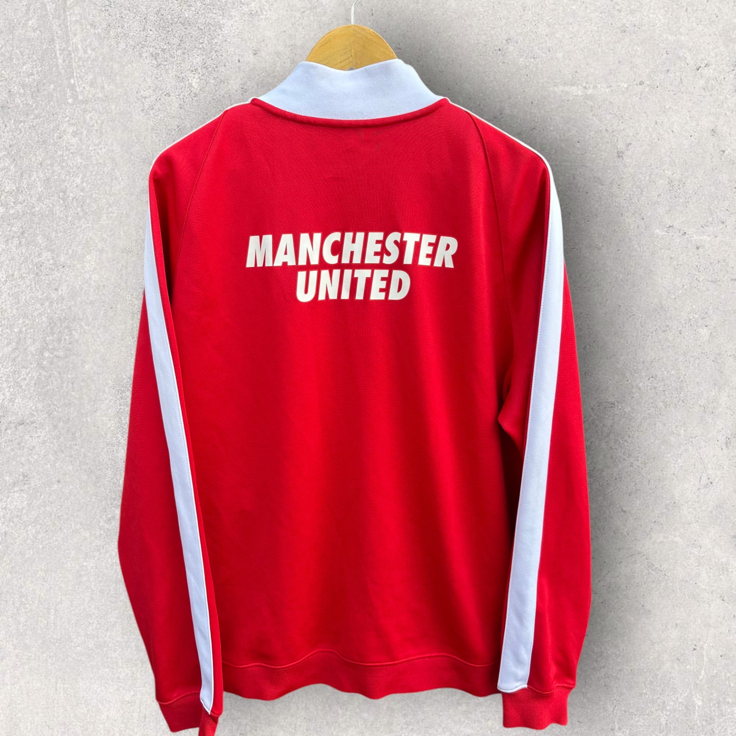 MANCHESTER UNITED FULL ZIP RED FOOTBALL JACKET
