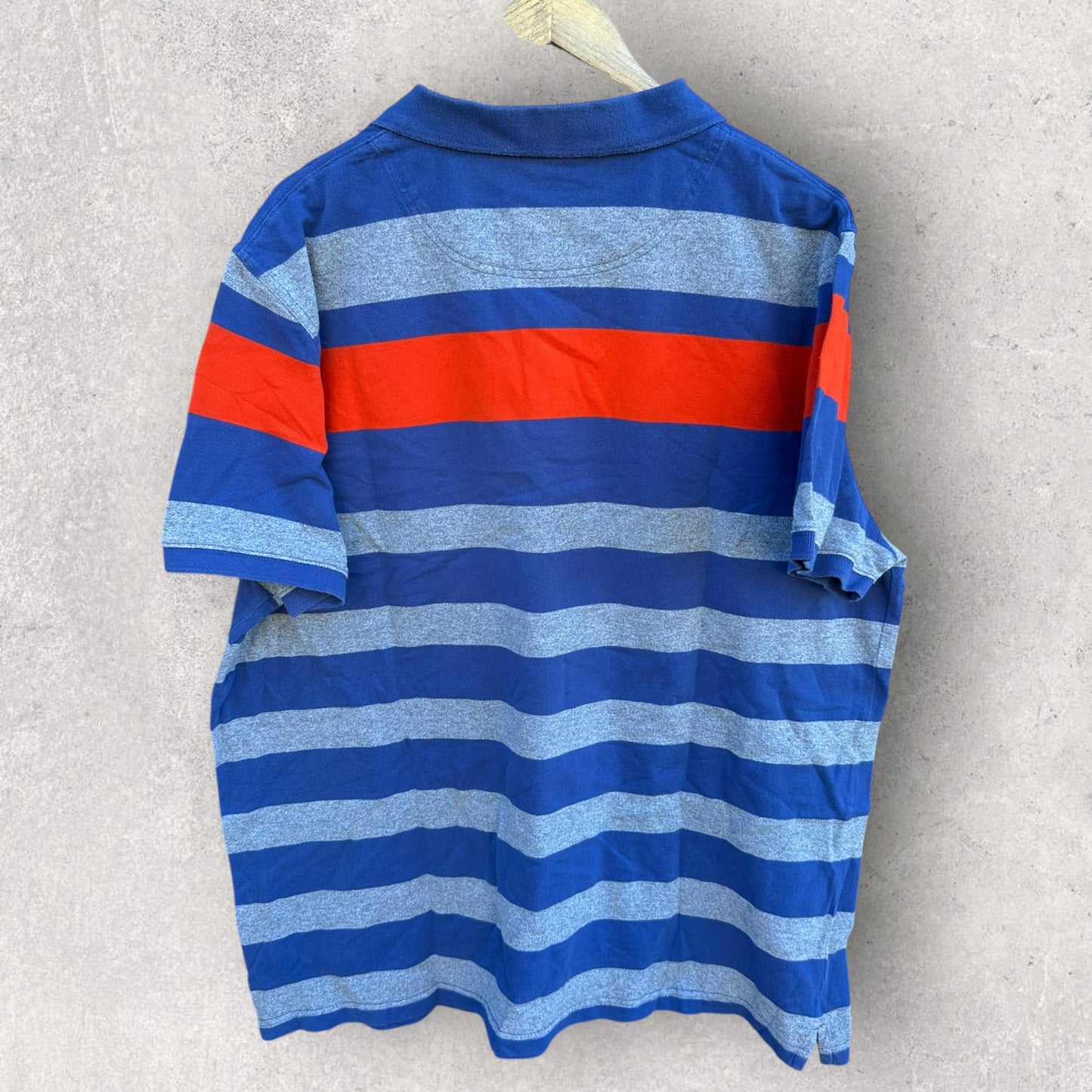 CANTERBURY BLUE/ORANGE/GREY POLO SHIRT