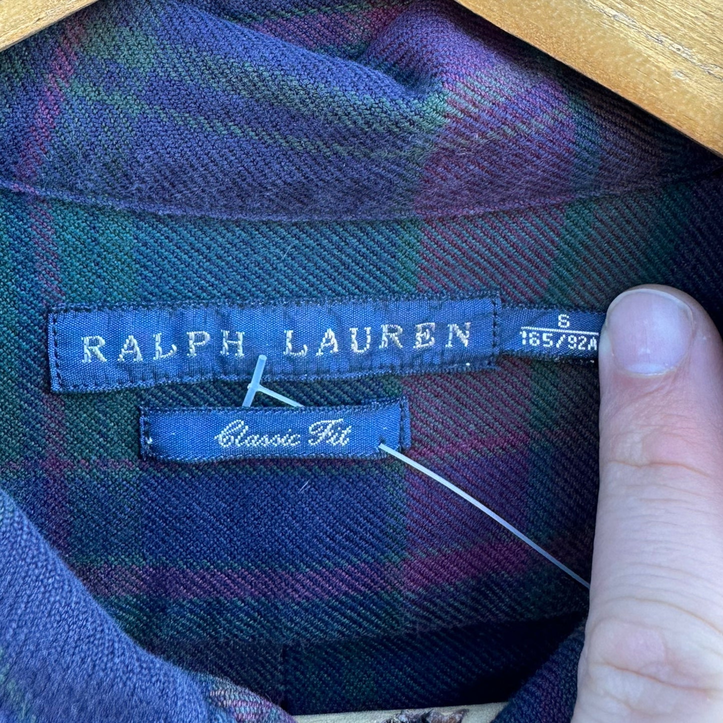 RALPH LAUREN POLO TARTAN PRINT LONG SLEEVE BUTTON UP SHIRT