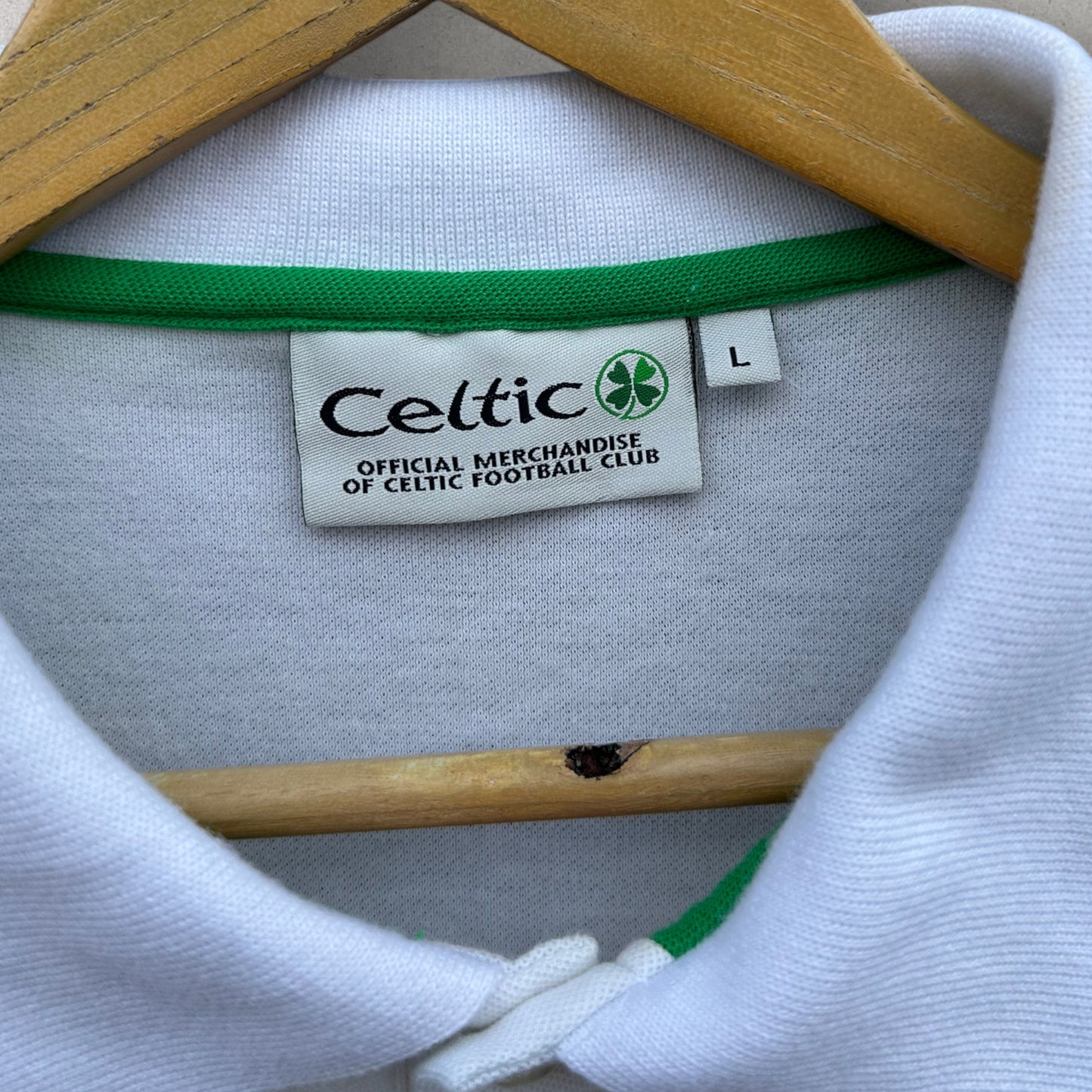 GLASGOW CELTIC WHITE POLO SHIRT