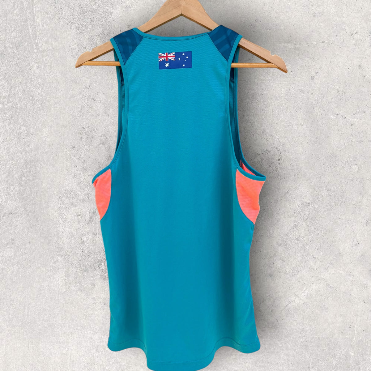 Cricket Australia ASICS Blue & Pink Training Singlet