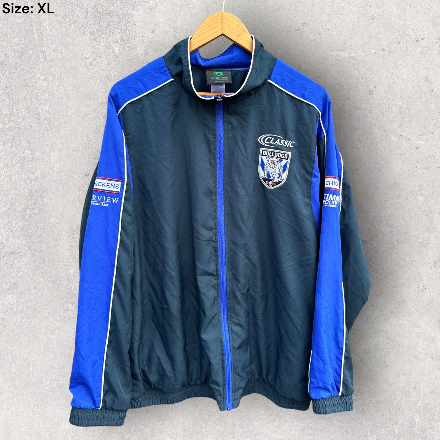 CANTERBURY BULLDOGS FULL ZIP JACKET