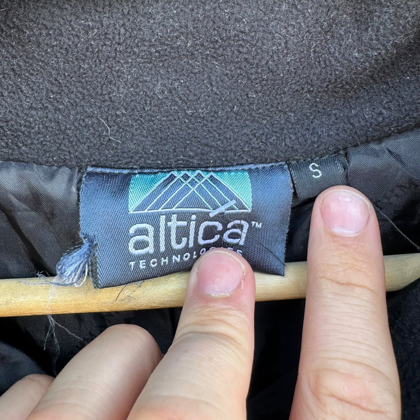 KATHMAMDU ALTICA BLUE FLEECE VINTAGE HOODED JACKET