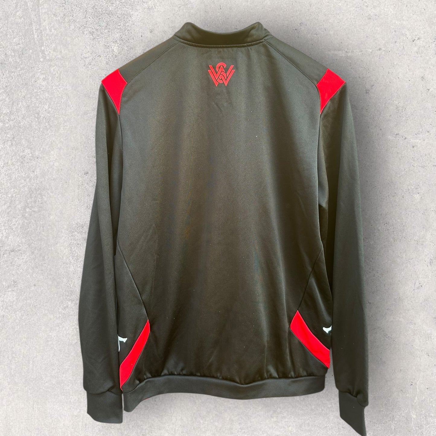 WESTERN SYDNEY WANDERERS KAPPA BLACK A LEAGUE FOOTBALL JACKET