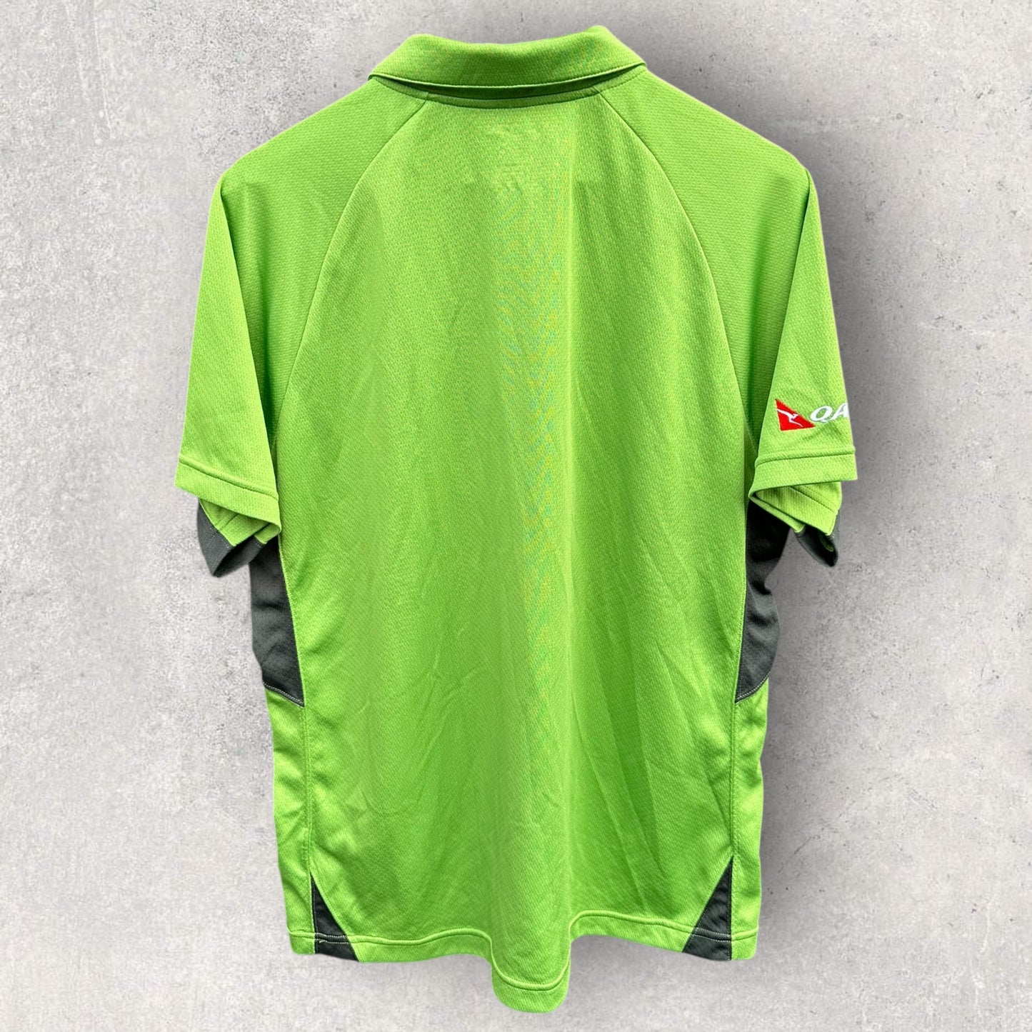 AUSTRALIAN WALLABIES ASICS GREEN RUGBY UNION POLO SHIRT