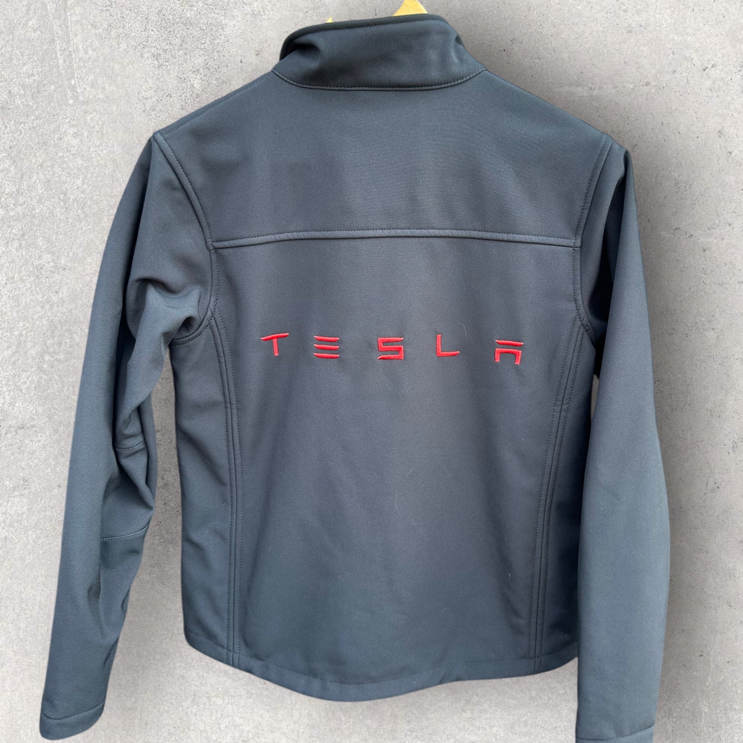 TESLA SHELL FULL ZIPPED GREY JACKET
