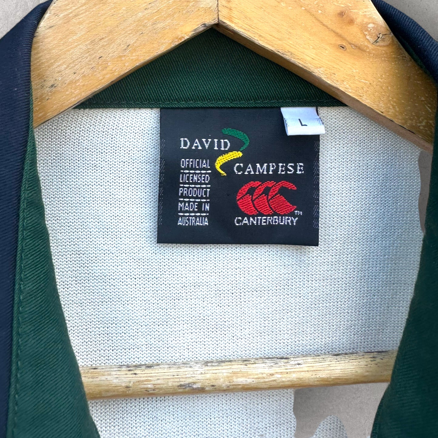 DAVID CAMPESE 100 TEST LIMITED EDITION + SIGNED CANTERBURY JERSEY