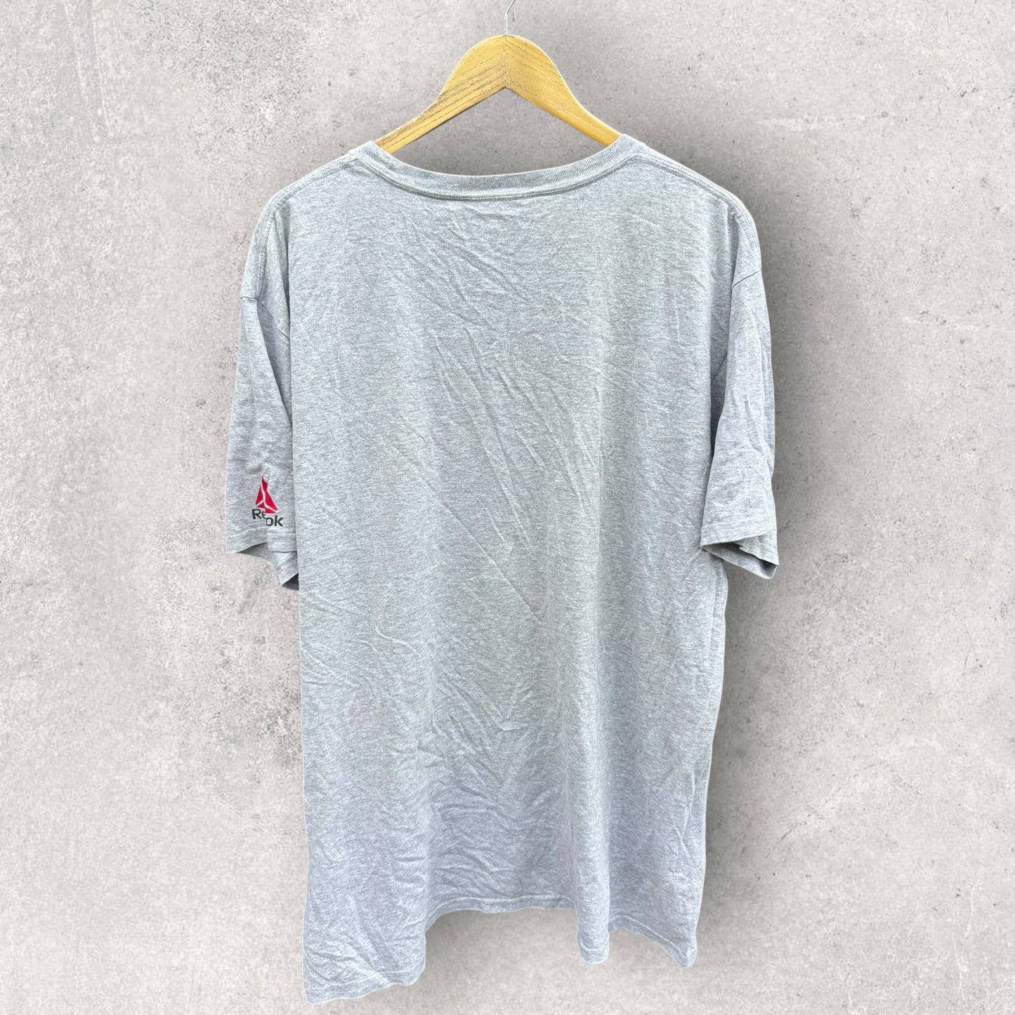 CONOR McGREGOR REEBOK GREY PUSH YOURSELF TO BE NOTORIOUS SHIRT UFC