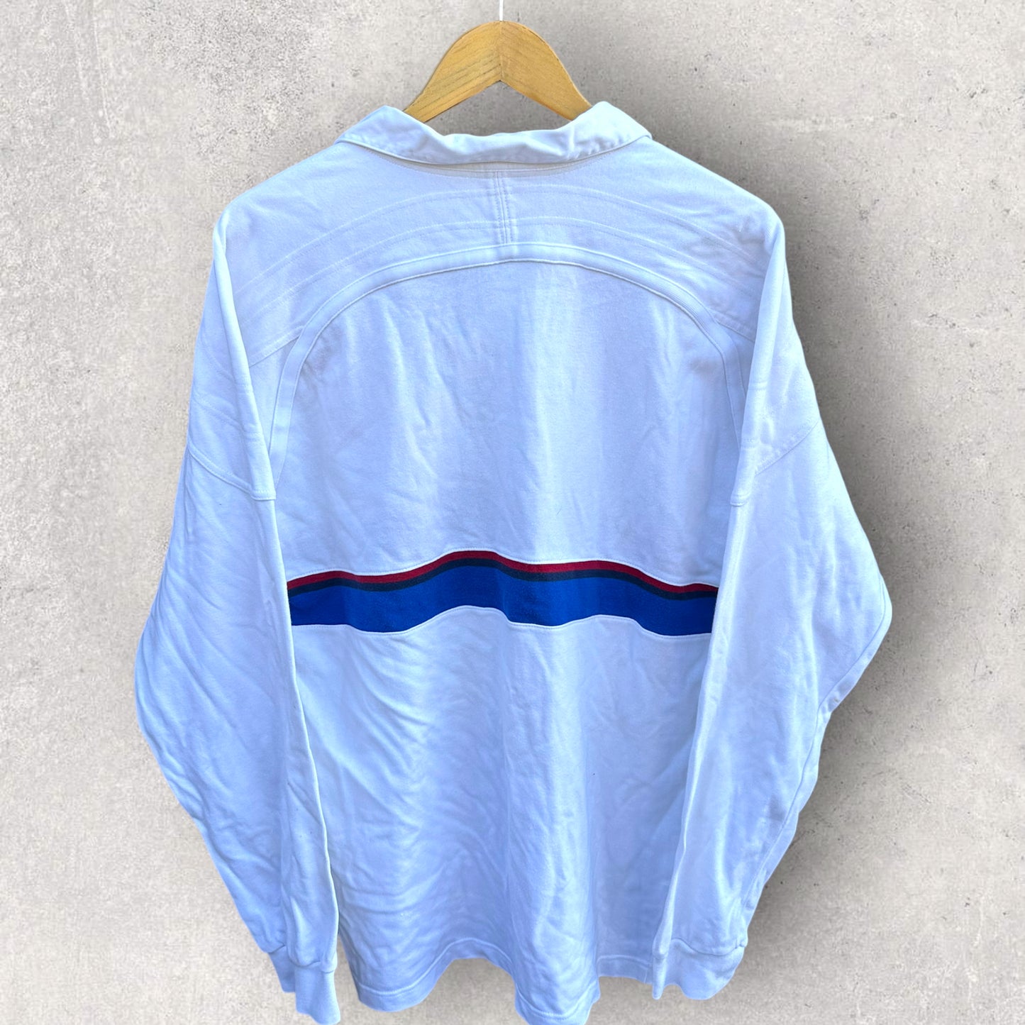 FRANCE RUGBY UNION NIKE VINTAGE WHITE LONG SLEEVE JERSEY