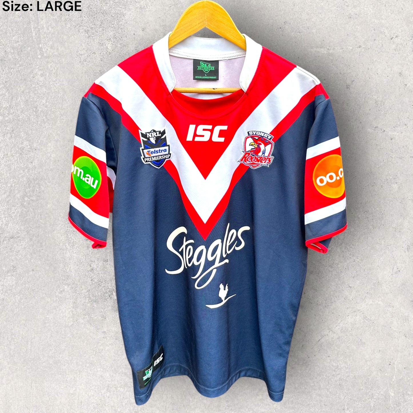 SYDNEY ROOSTERS 2010 ISC HOME JERSEY