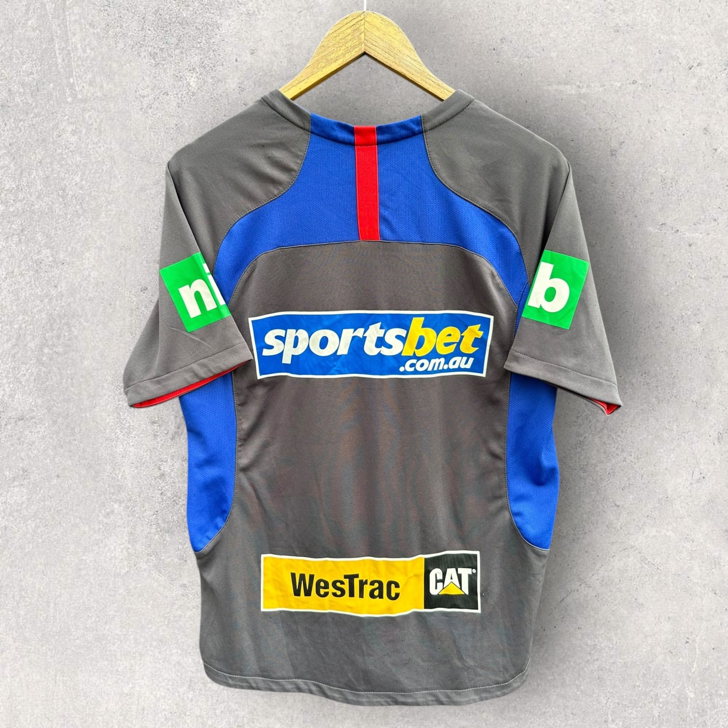 Newcastle Knights ISC Grey Rugby League Training Shirt