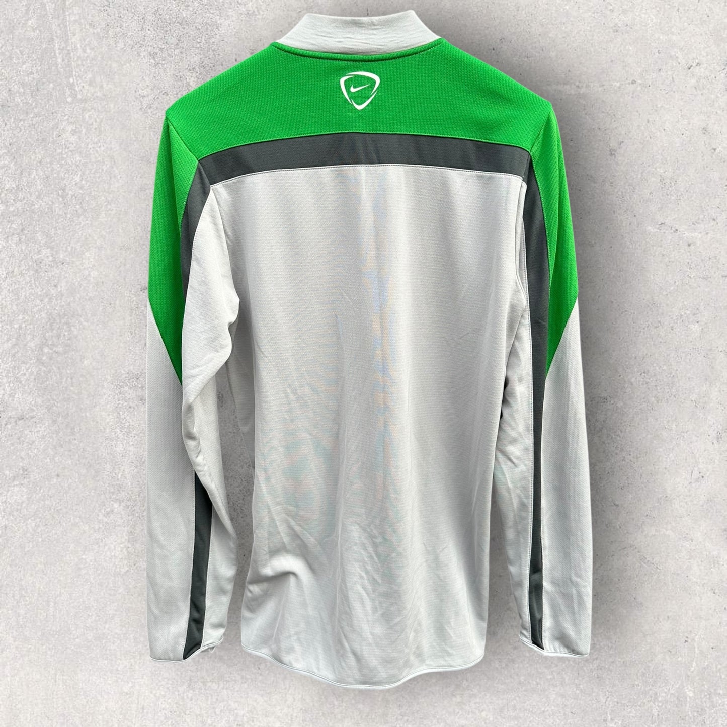 AUSTRALIAN SOCCEROOS NIKE GREY CHEST ZIP LONG SLEEVE TRAINING SHIRT