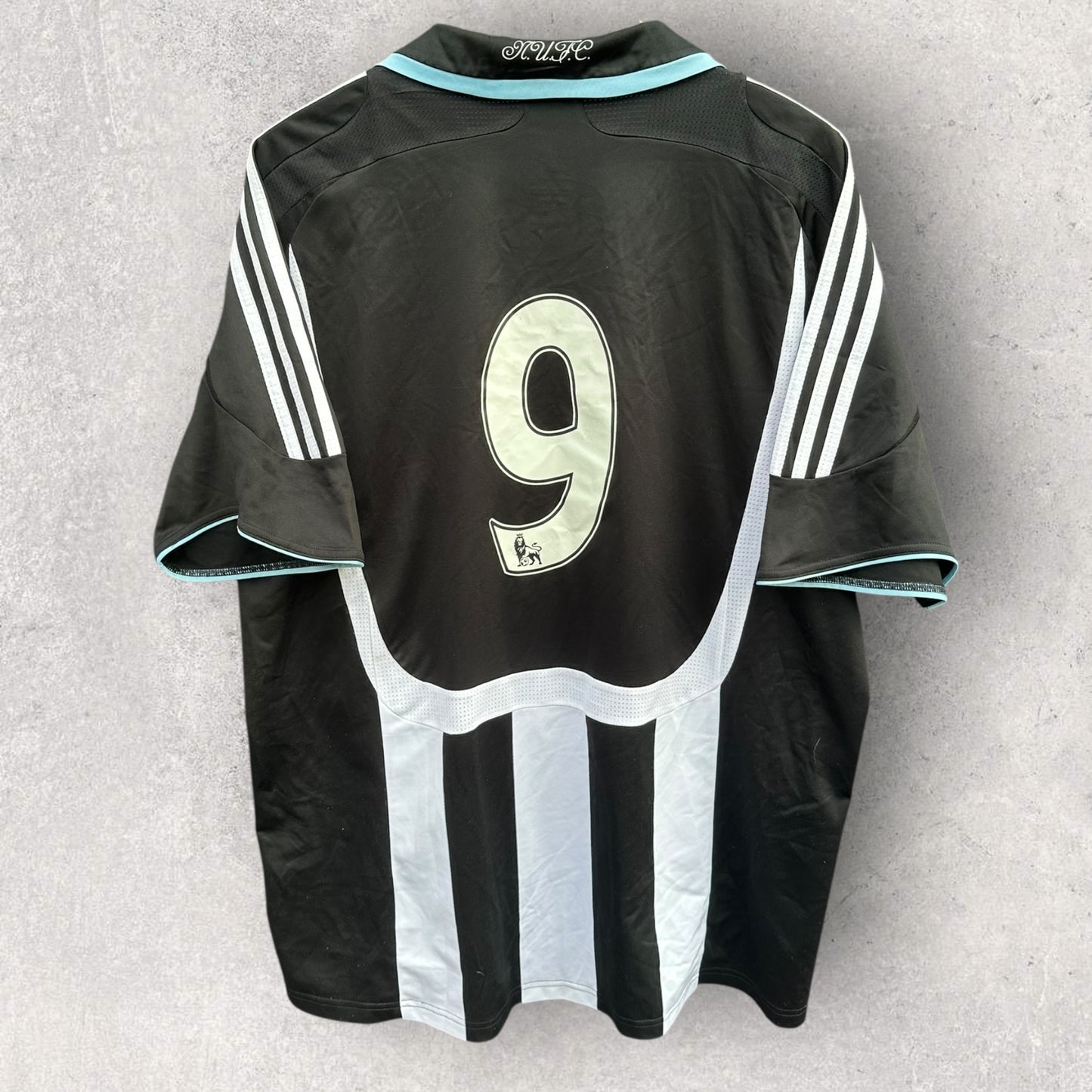 NEWCASTLE FC 2007-2008 ADIDAS HOME FOOTBALL JERSEY