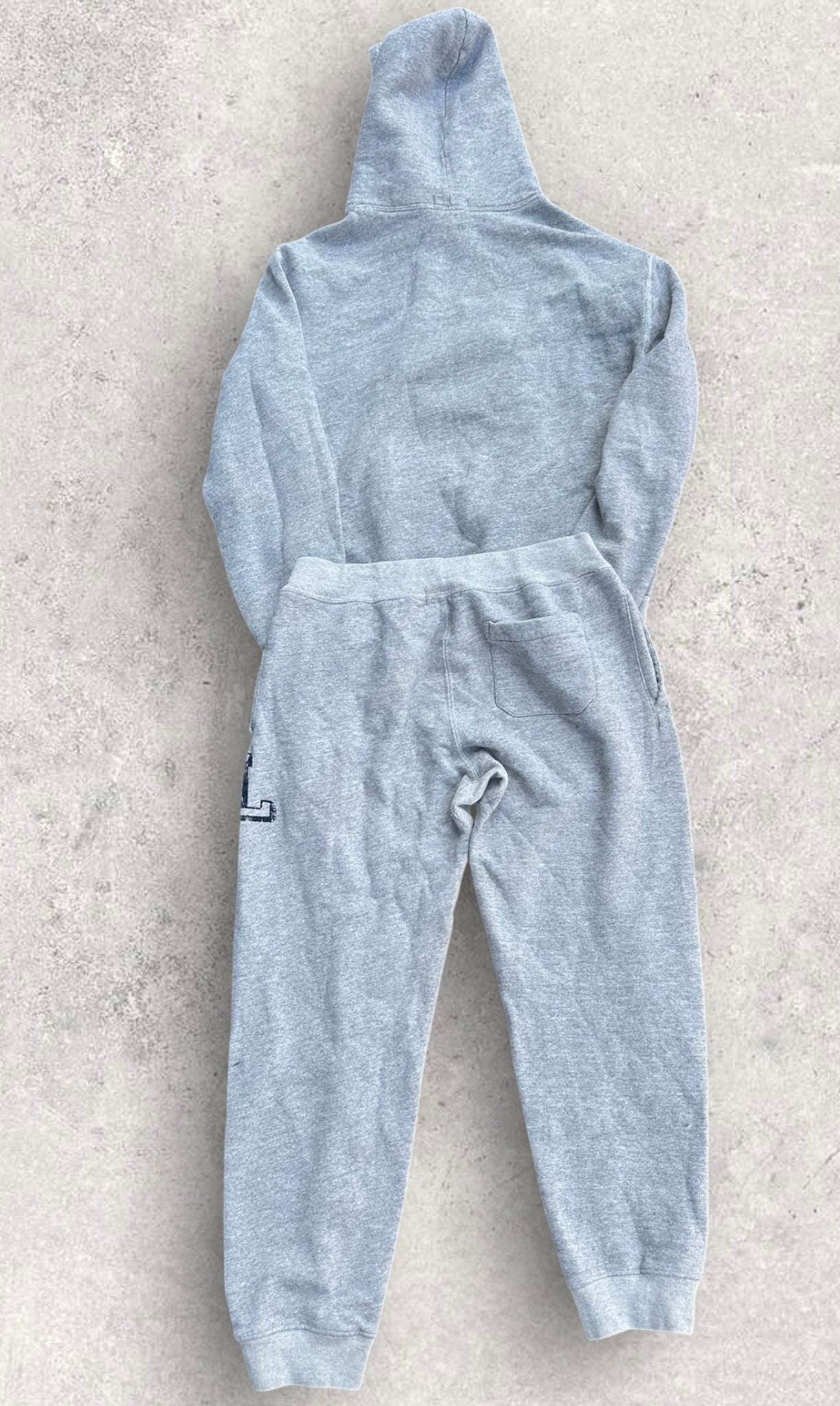 RALPH LAUREN POLO TIGER GREY SWEAT SET HOODIE + PANTS