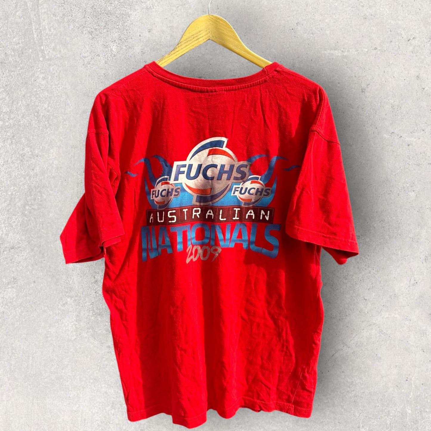 AUSTRALIAN DRAG RACING NATIONALS 2009 RED SHORT SLEEVE SHIRT