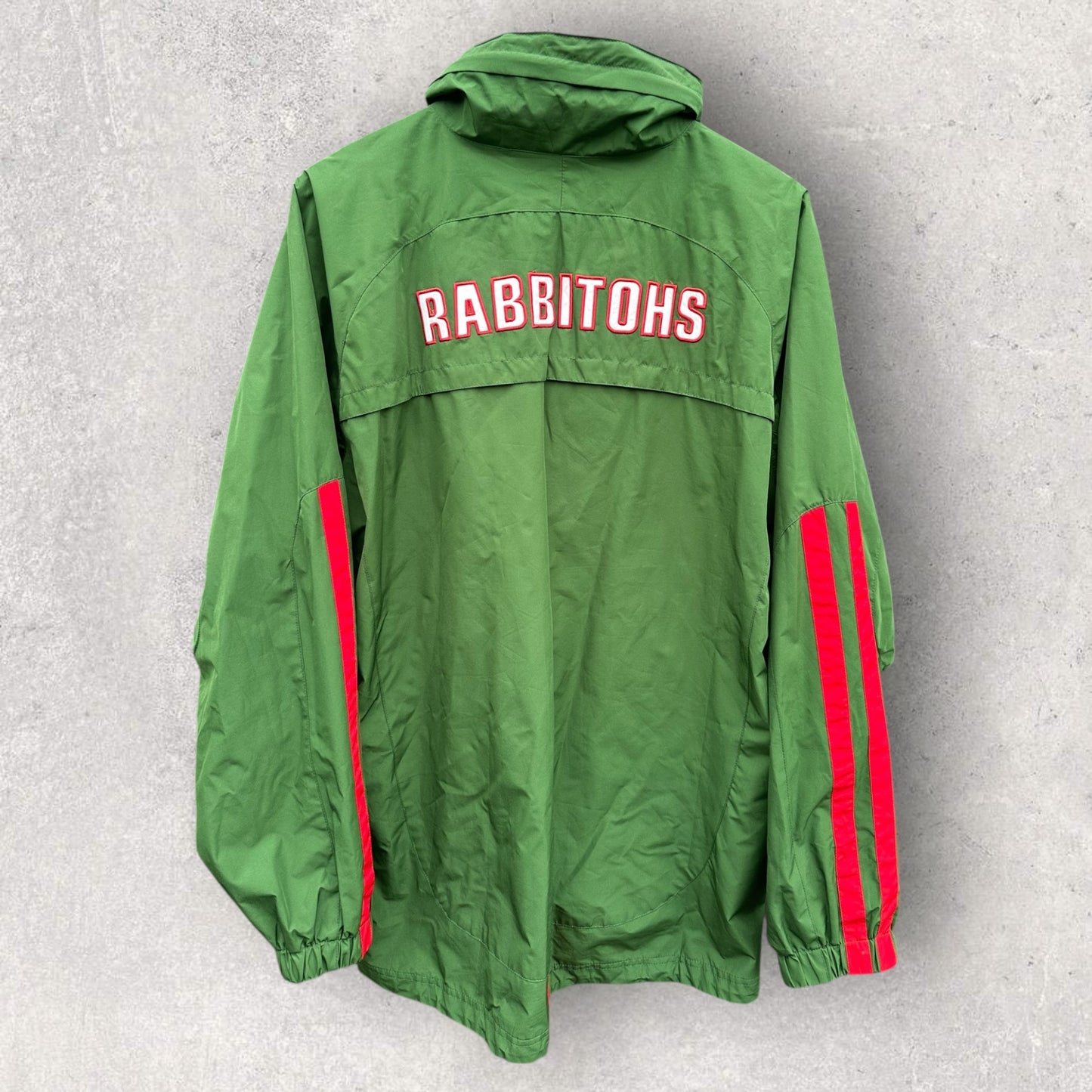 South Sydney Rabbitohs ISC Green Windbreaker Hooded Nrl Rugby League Jacket