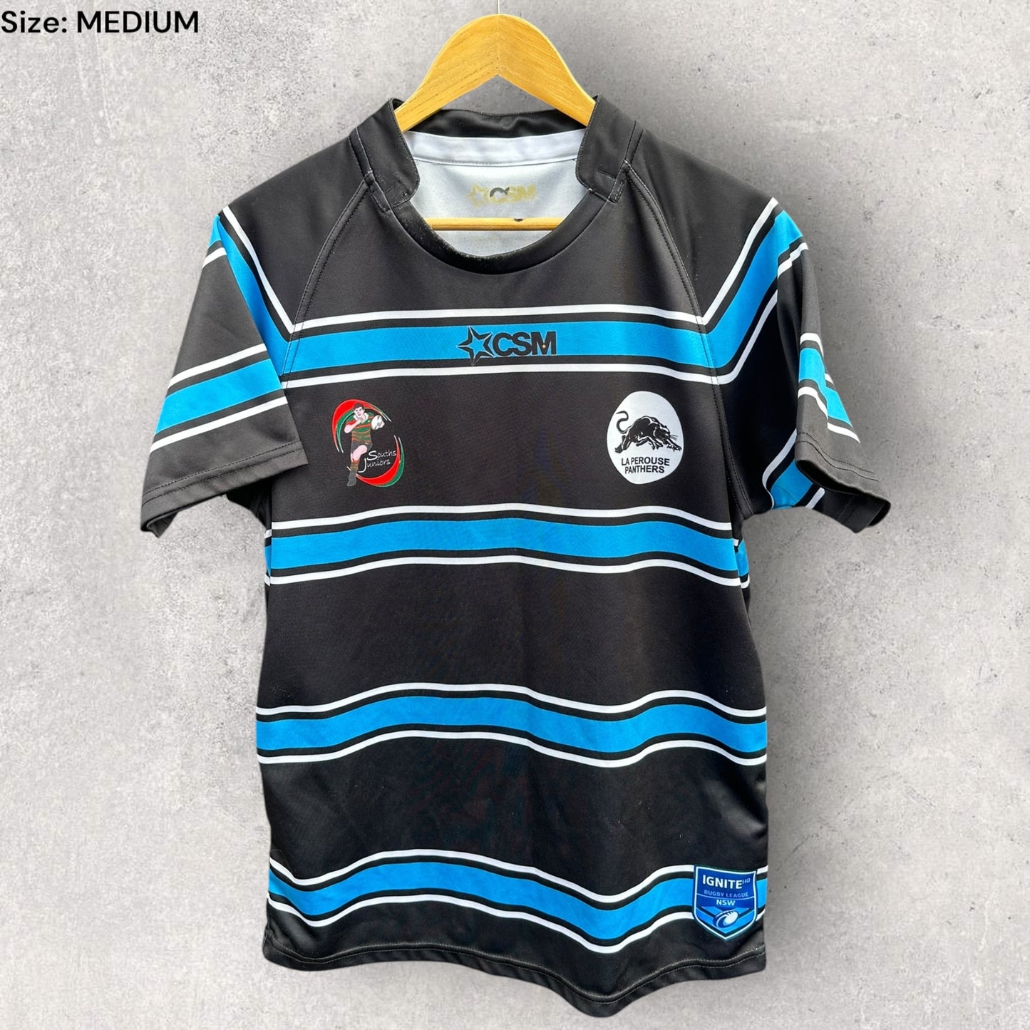LA PEROUSE PANTHERS RUGBY LEAGUE PLAYER JERSEY
