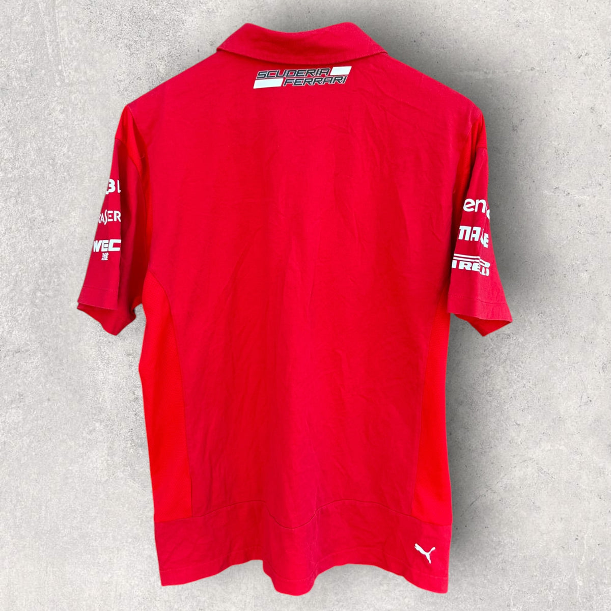 Ferrari x Puma Short Sleeve Red Polo Motorsport Shirt