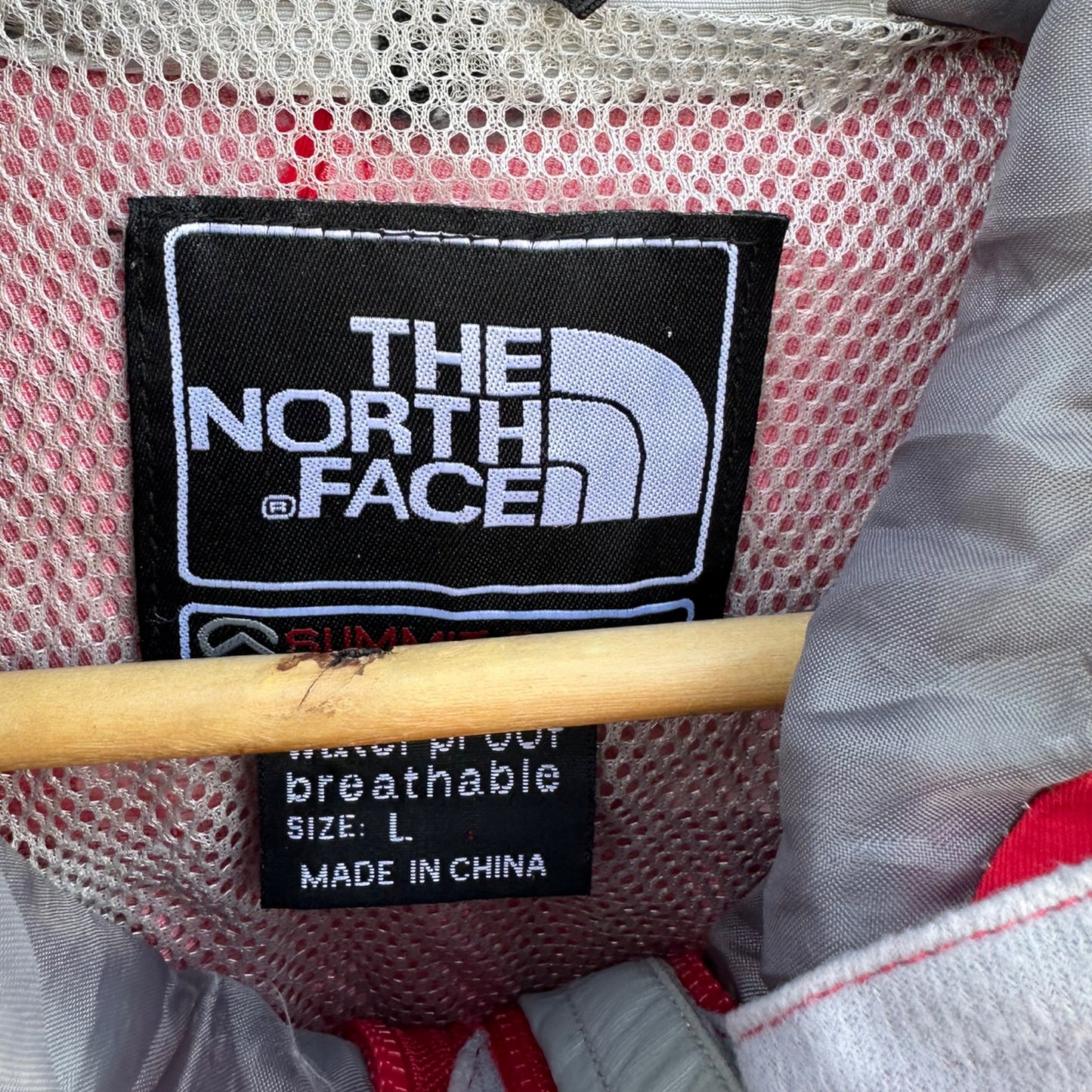 THE NORTH FACE SUMMIT SERIES RED HOODED FULL ZIP JACKET