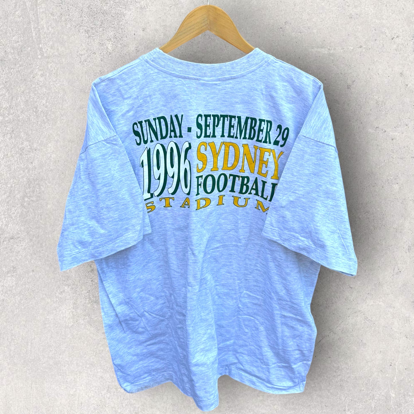 ST GEORGE DRAGONS OPTUS CUP 1996 GRAND FINAL VINTAGE GREY DEAD STOCK ARL T-SHIRT