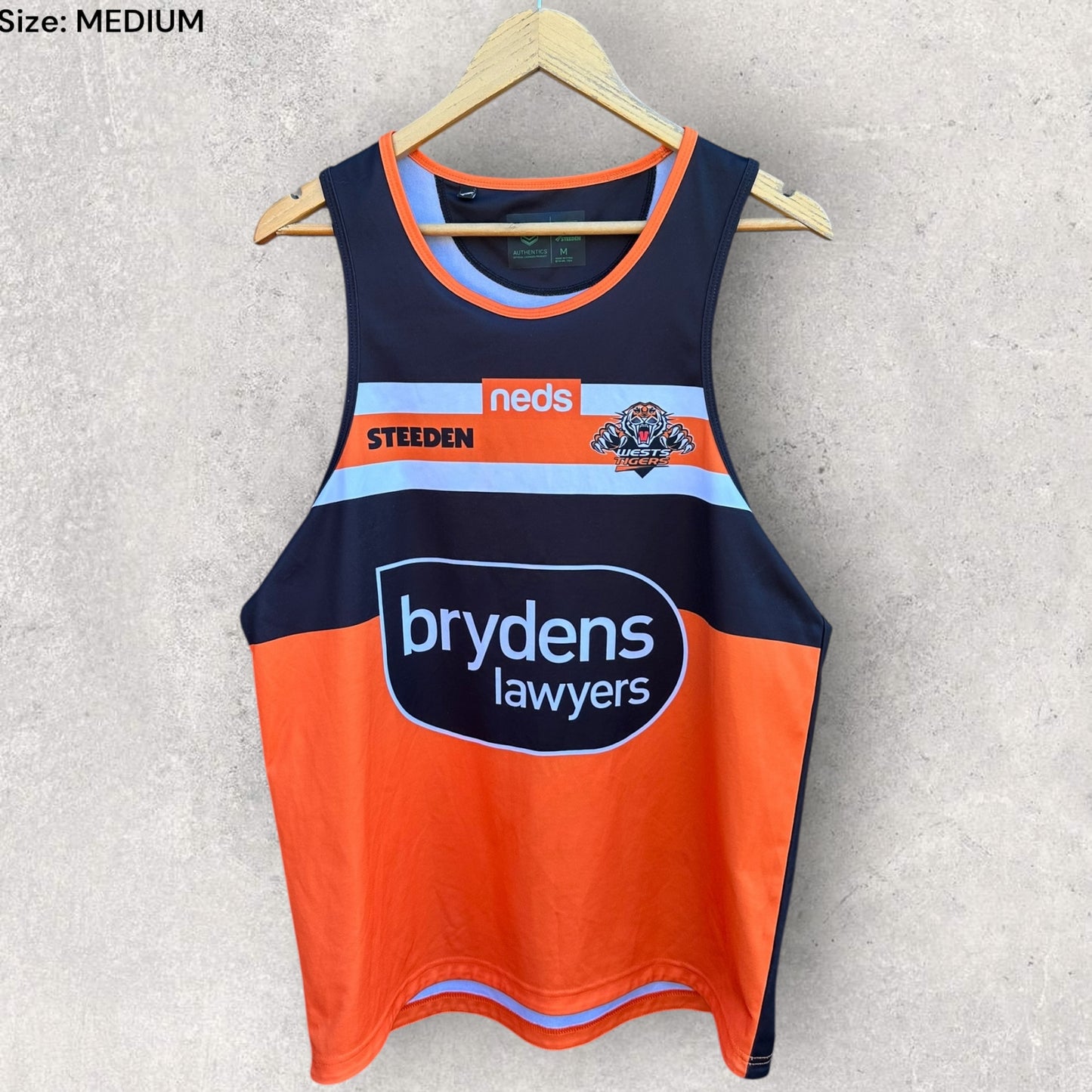 WESTS TIGERS STEEDAN TRAINING SINGLET