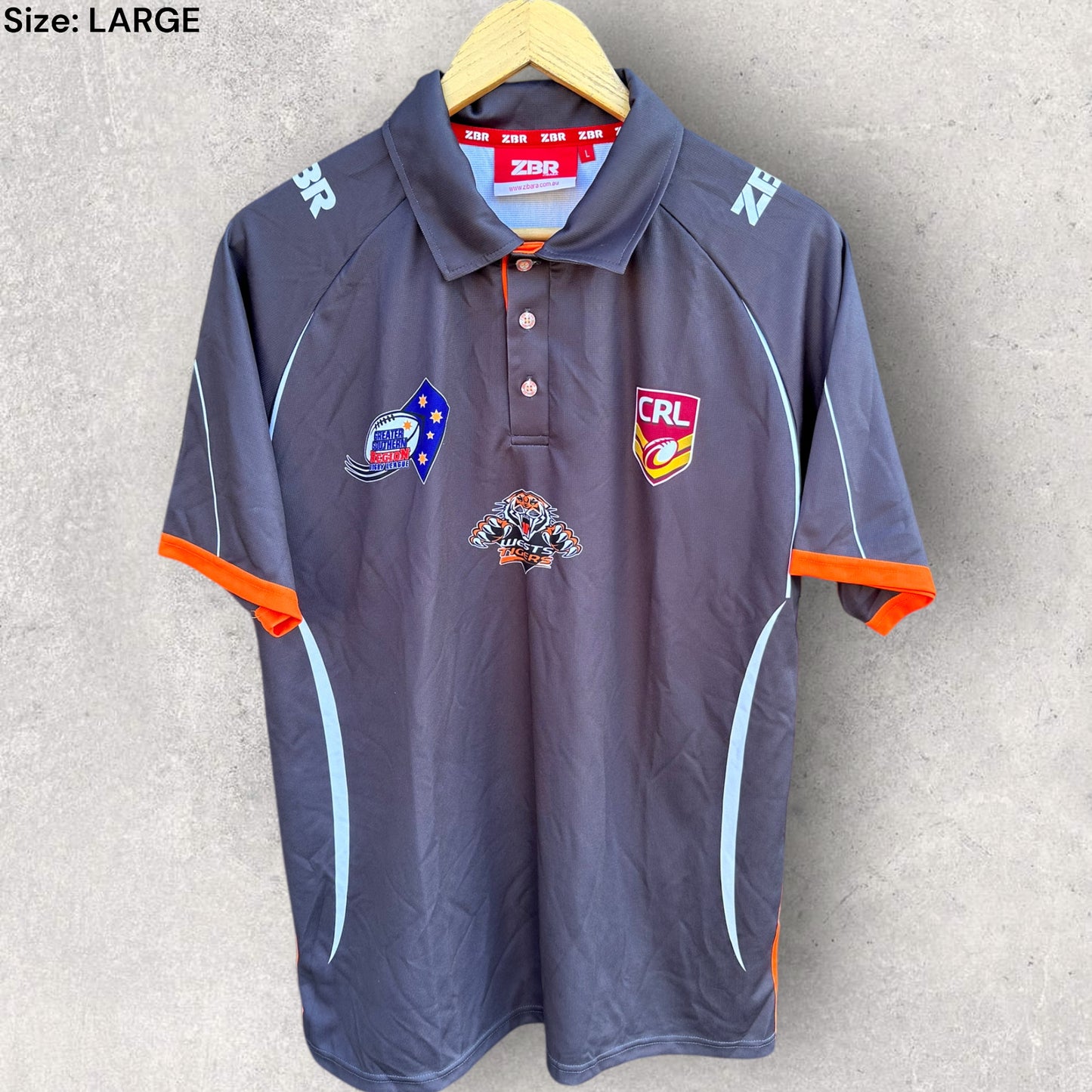 WESTS TIGERS COUNTRY RUGBY LEAGUE REP TEAM POLO SHIRT