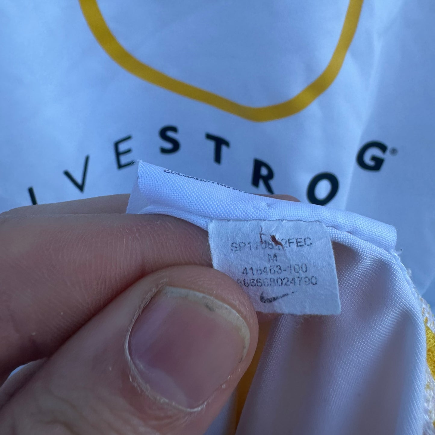 NIKE LIVESTRONG WHITE SHIRT