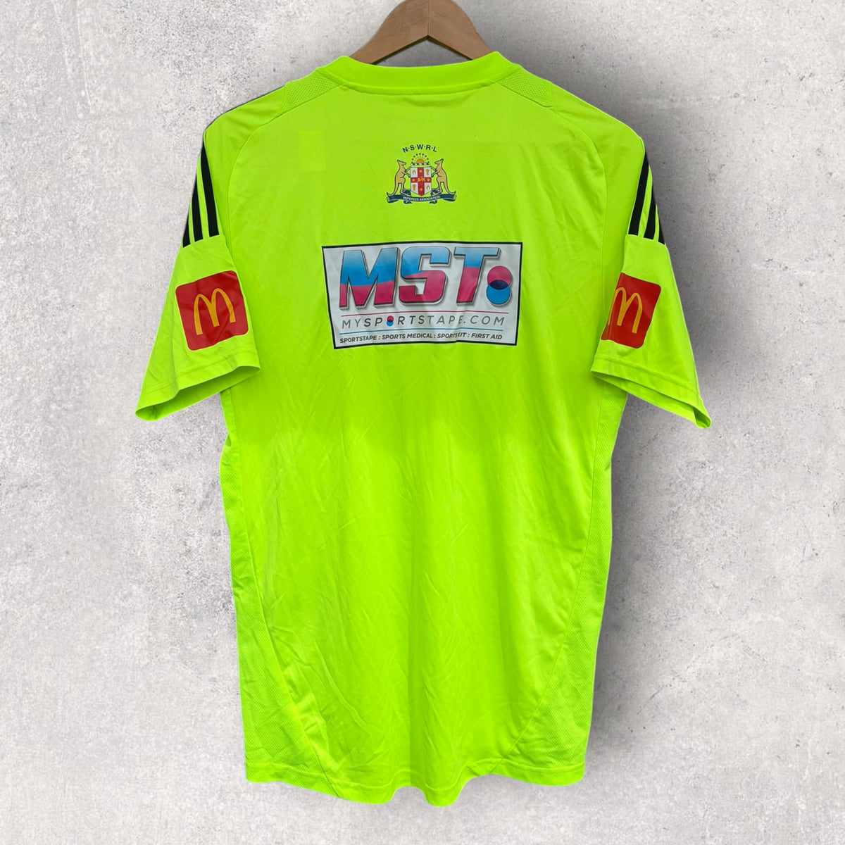 NSW Rugby League Referees Adidas Yellow Jersey