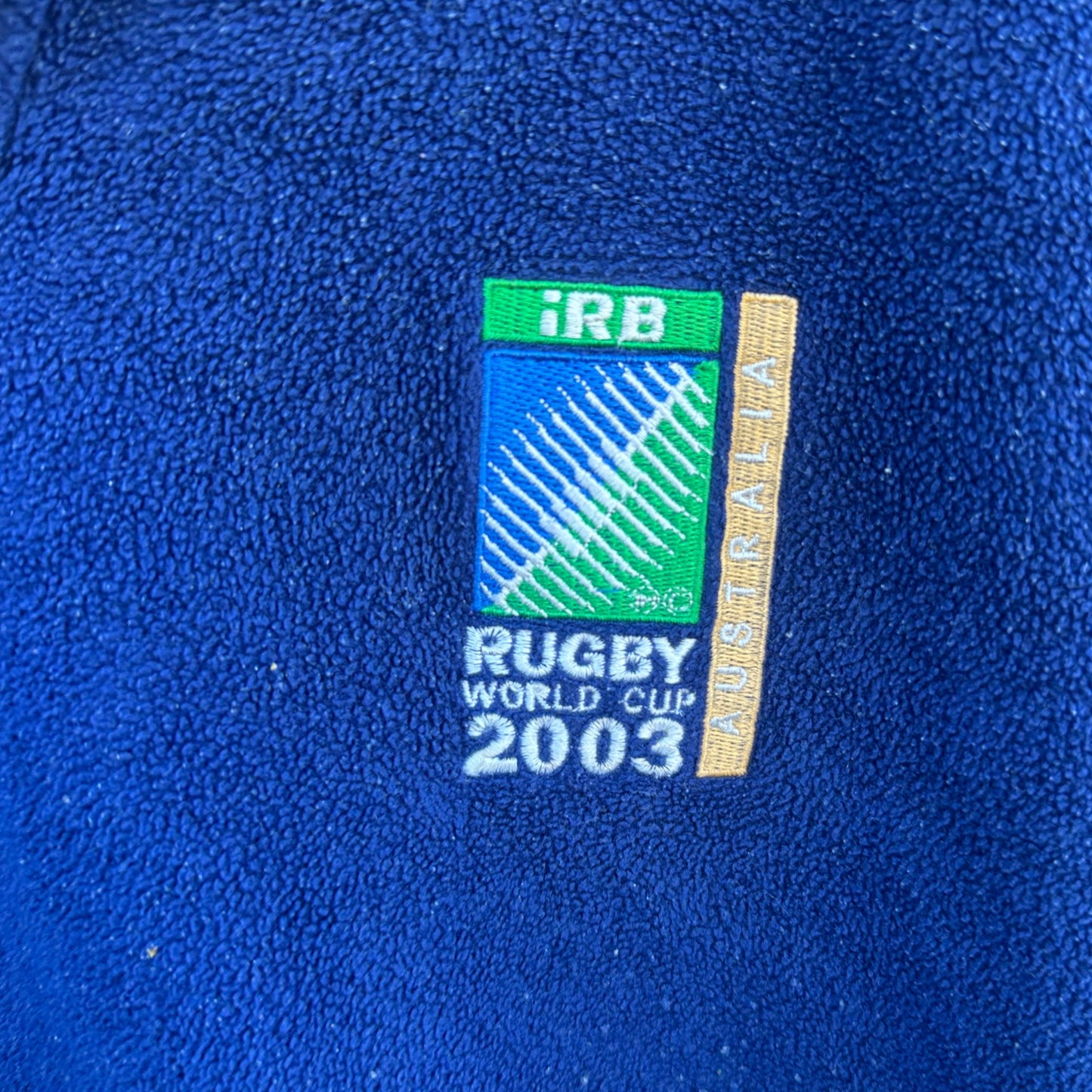 RUGBY WORLD CUP 2003 HALF ZIP FLEECE JUMPER