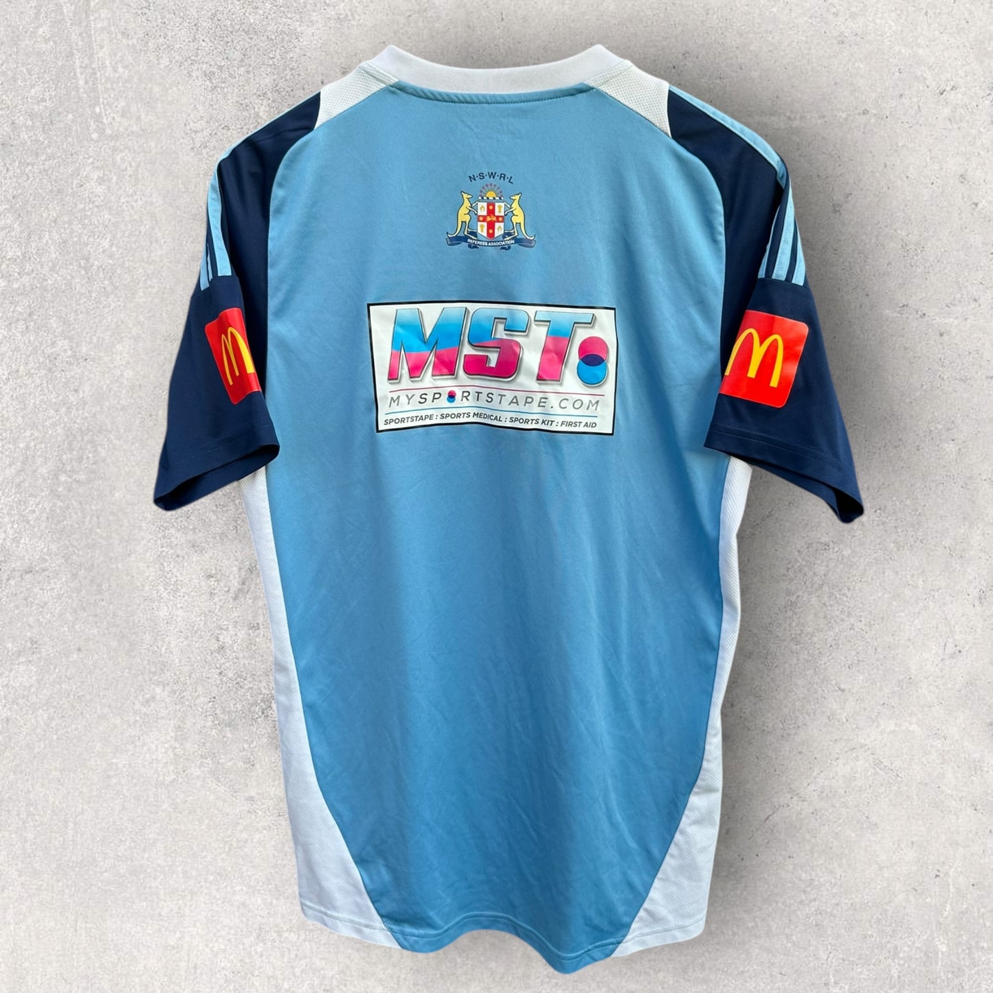 NSW REFEREES RUGBY LEAGUE ADIDAS SHORT SLEEVE SHIRT