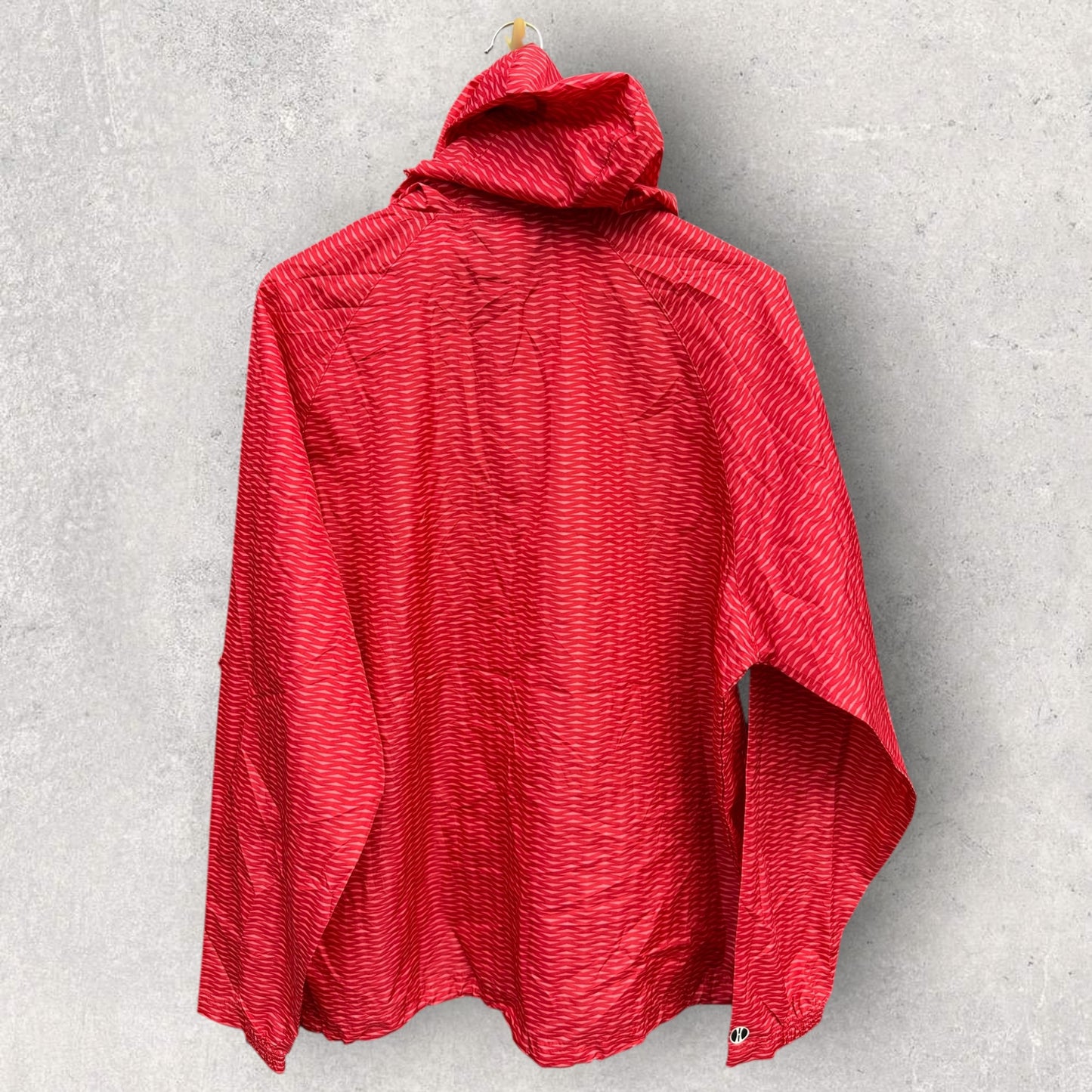 NFL FLAG RED WINDBREAKER HOODED JACKET