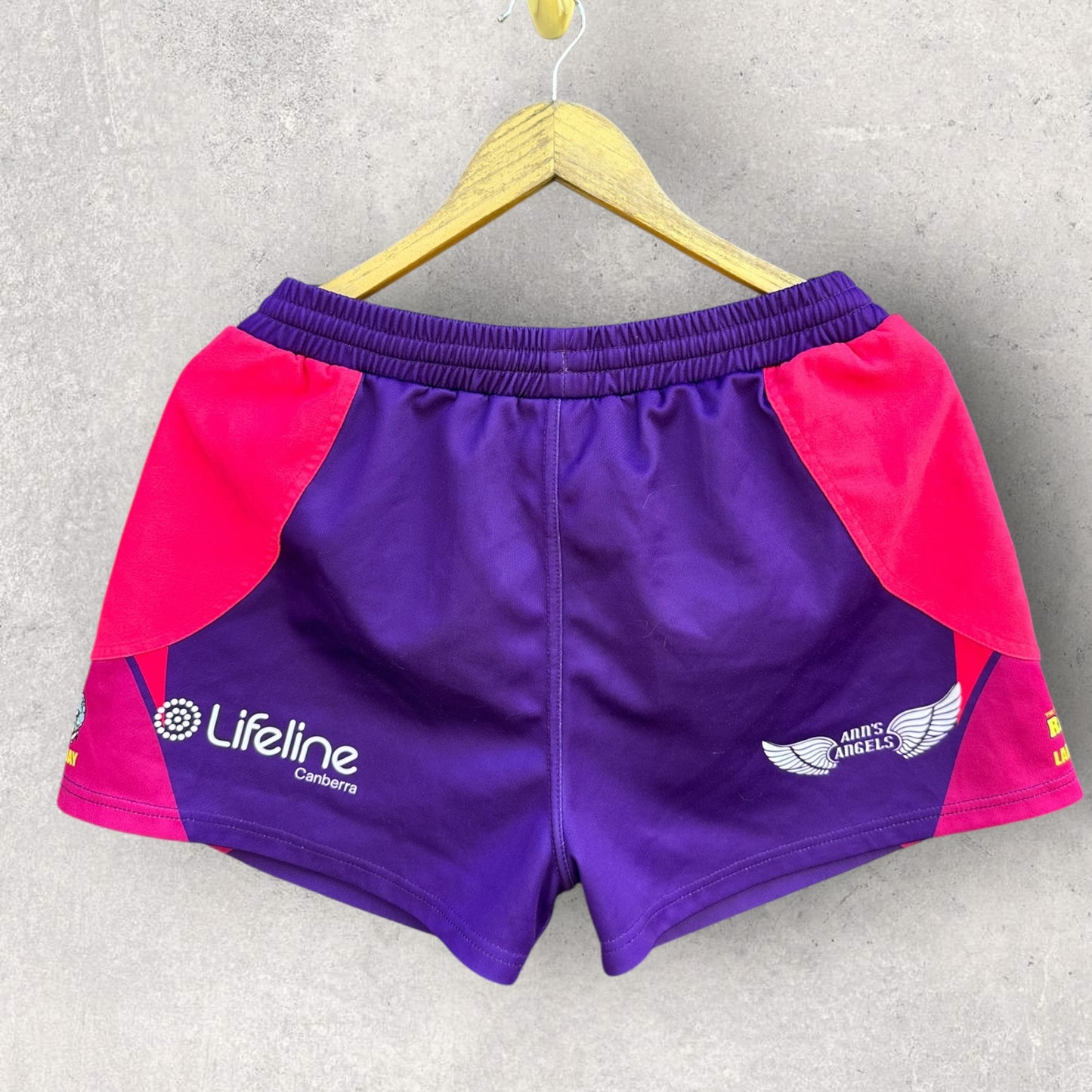 WODEN VALLEY TRADIES RAMS BLK LADIES DAY MATCH SHORTS RUGBY LEAGUE